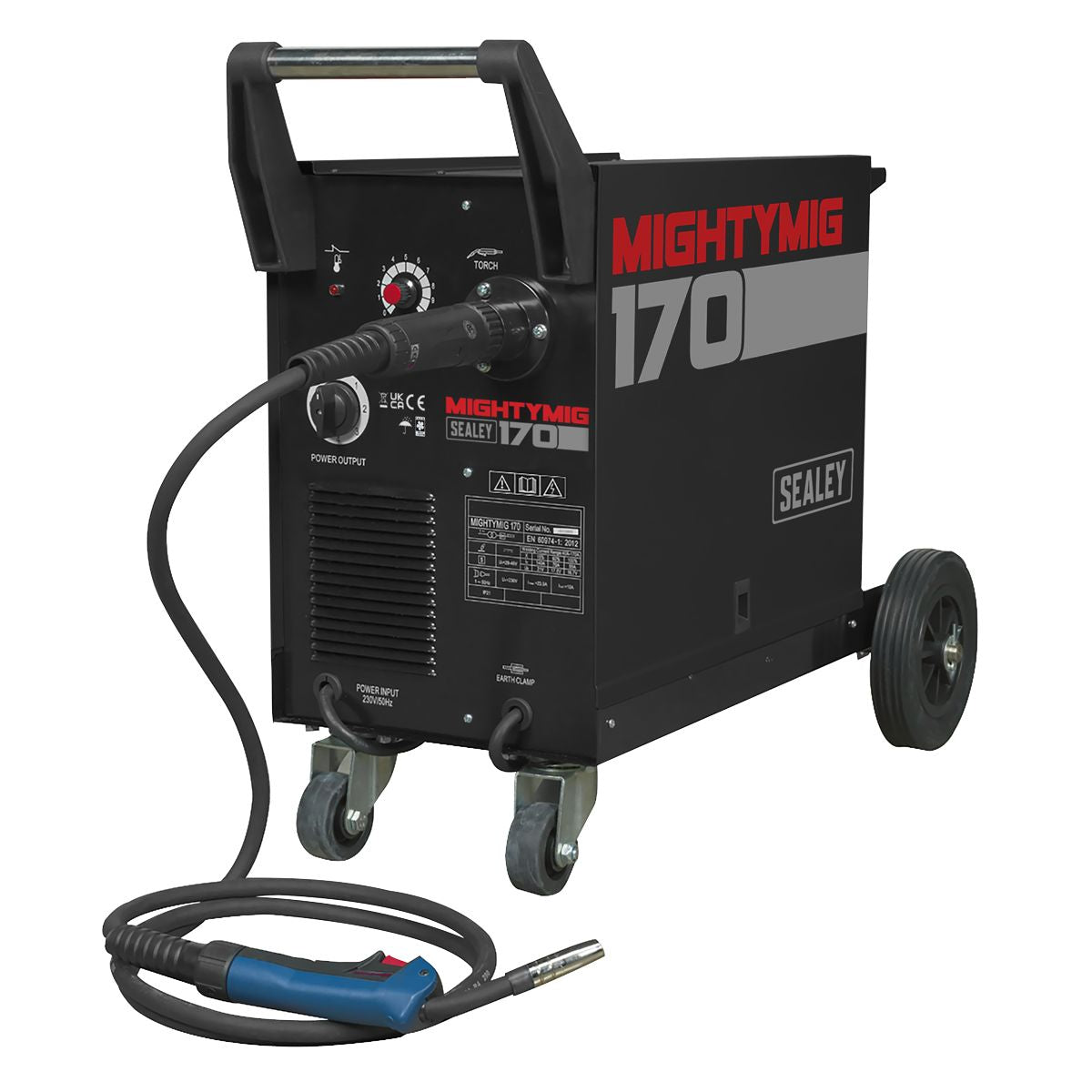 Sealey Professional Gas/No-Gas MIG Welder 170A with Euro Torch - Image 1