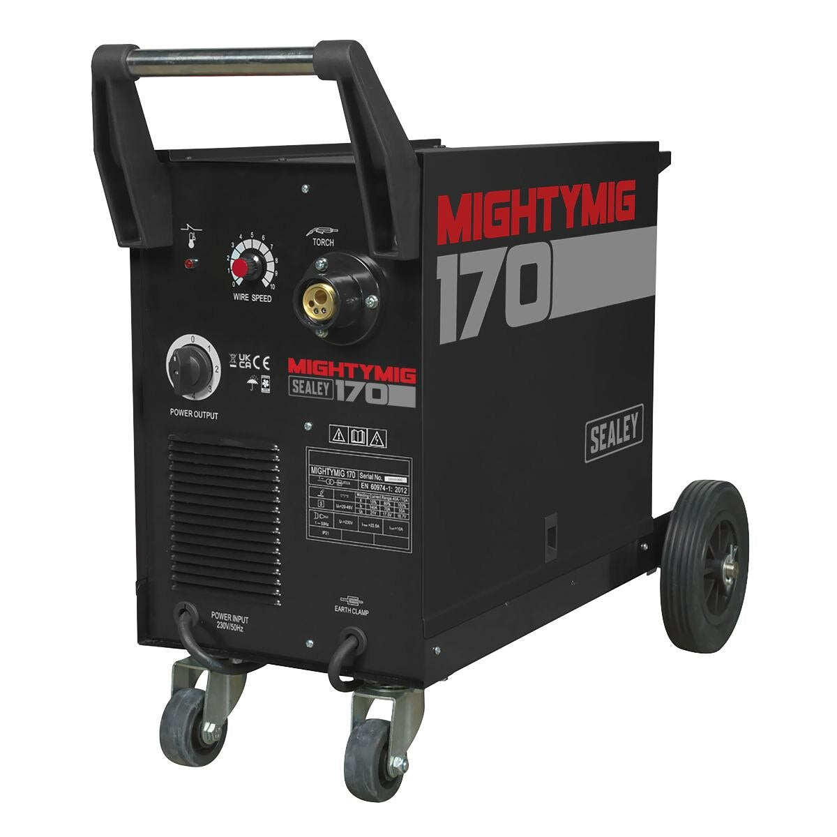 Sealey Professional Gas/No-Gas MIG Welder 170A with Euro Torch - Image 2