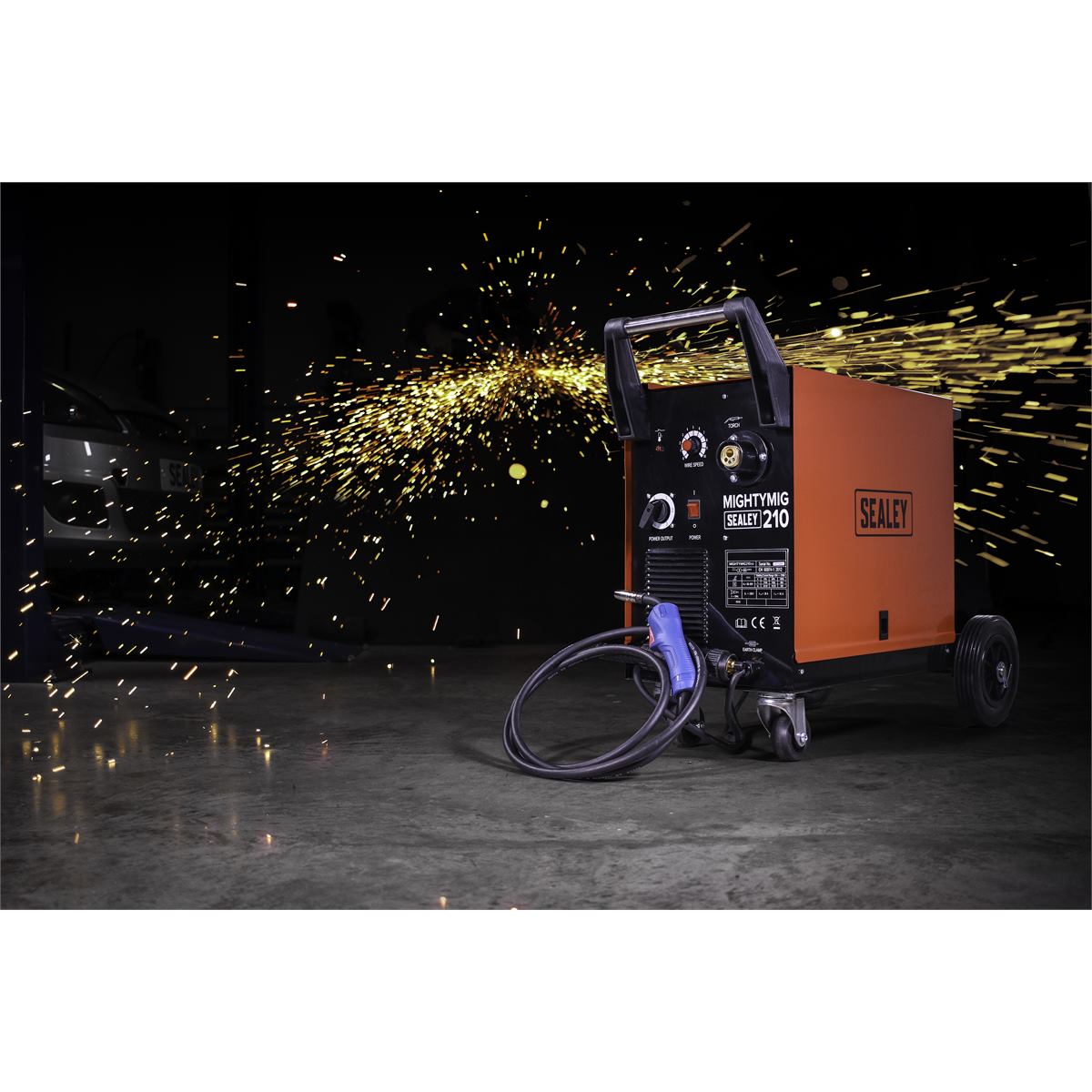 Sealey Professional Gas/No-Gas MIG Welder 210A with Euro Torch - Image 5