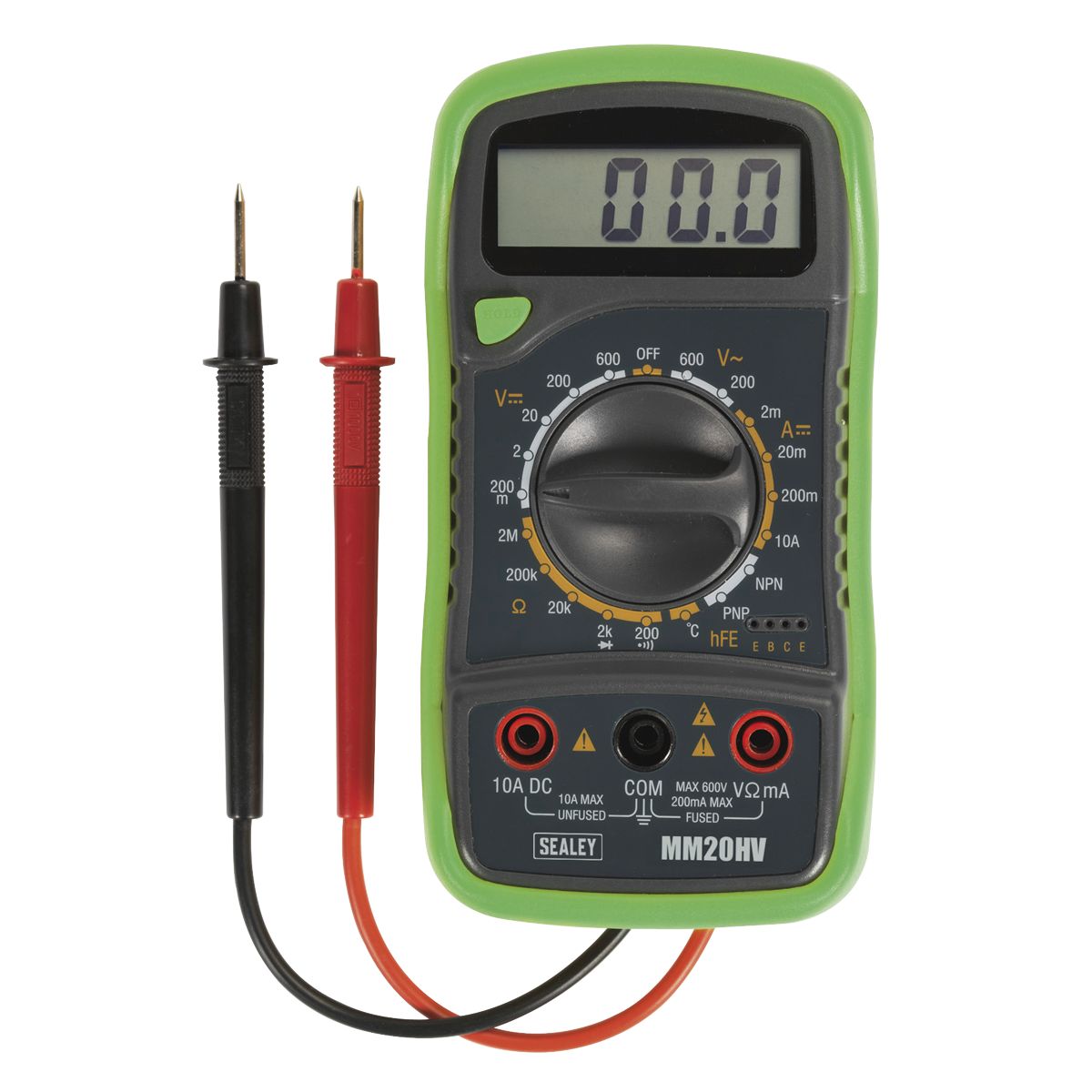 Sealey Digital Multimeter 8-Function with Thermocouple Hi-Vis - Image 3