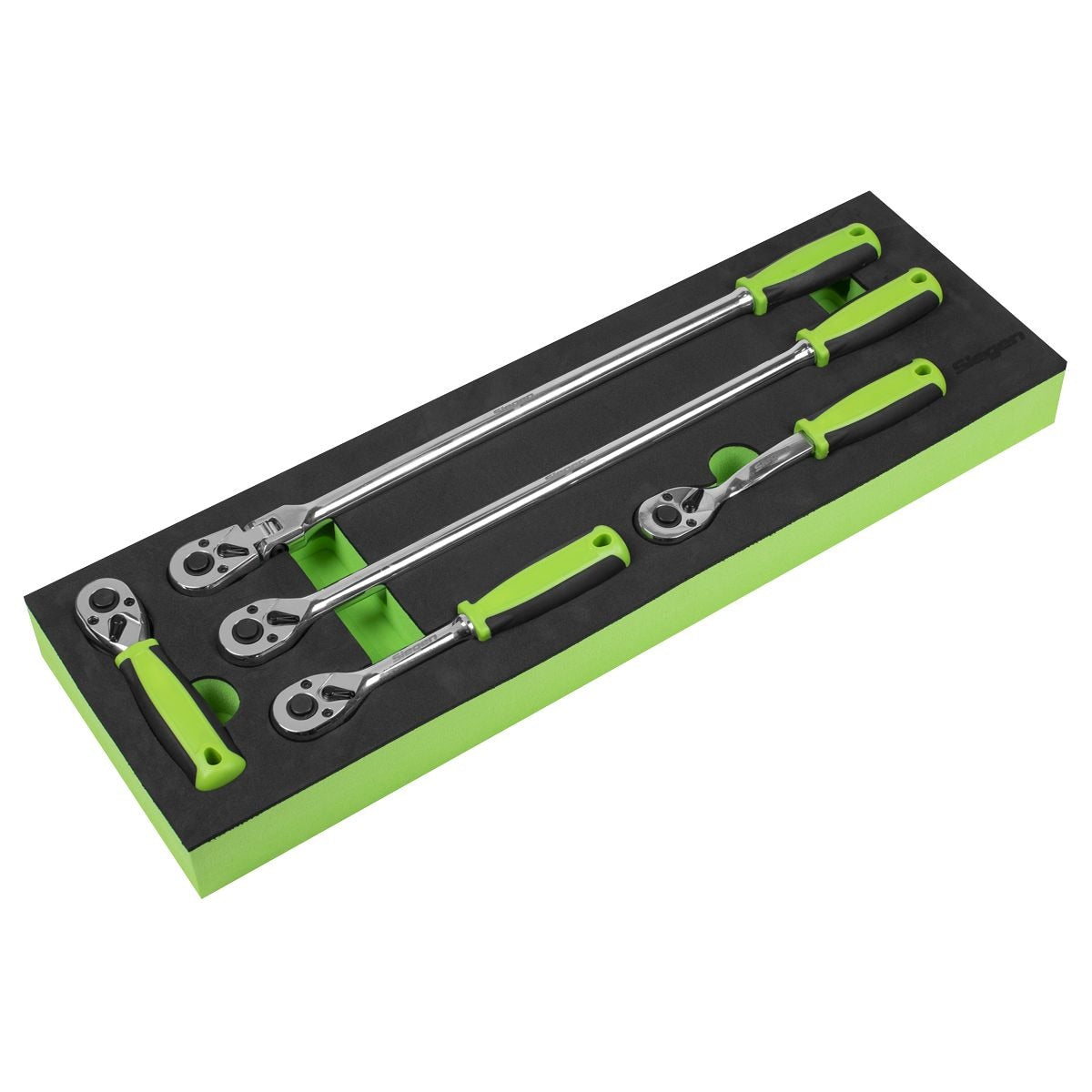 Sealey Ratchet Wrench Set 5pc 3/8"Sq Drive Flip Reverse - Image 1
