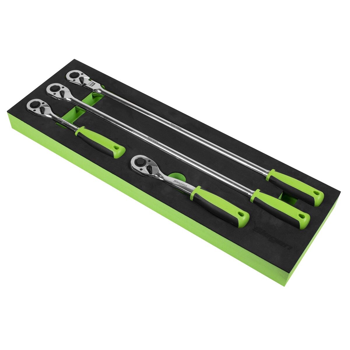 Sealey Ratchet Wrench Set 4pc 1/2"Sq Drive Flip Reverse - Image 4
