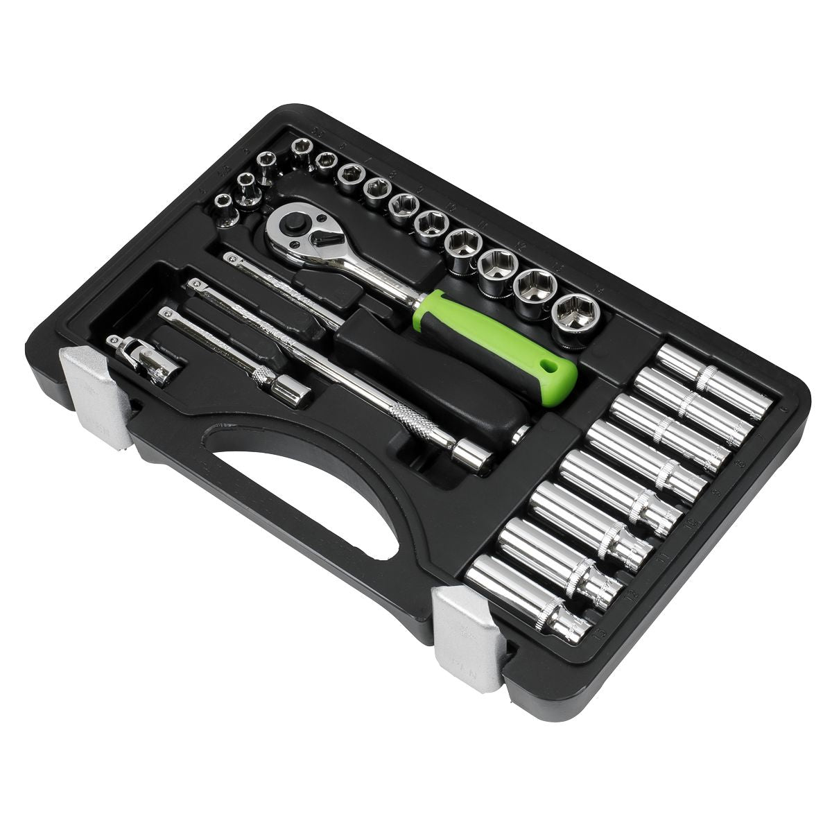 Sealey Socket Set 26pc 1/4"Sq Drive Metric - Image 5