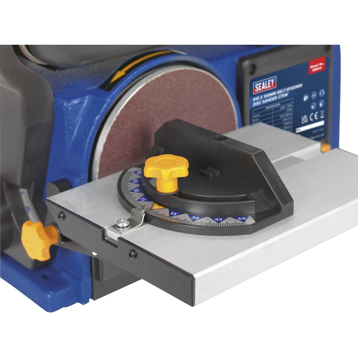 Sealey Belt/Disc Sander 915 x 100mm/150mm 370W/230V - Image 8