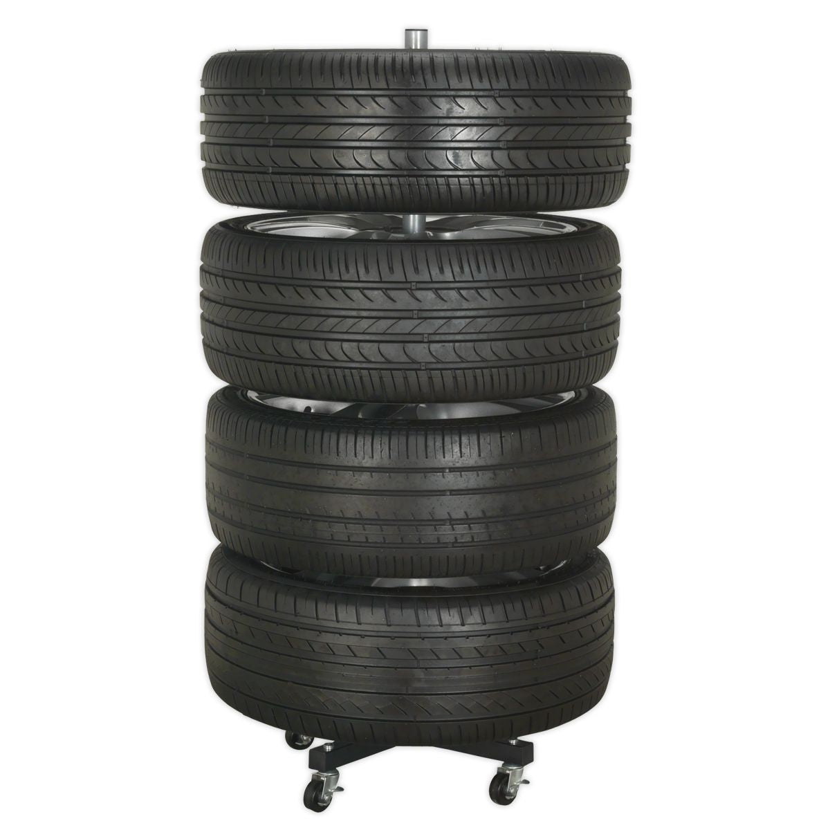 Sealey Wheel Storage Trolley 100kg Capacity - Image 3