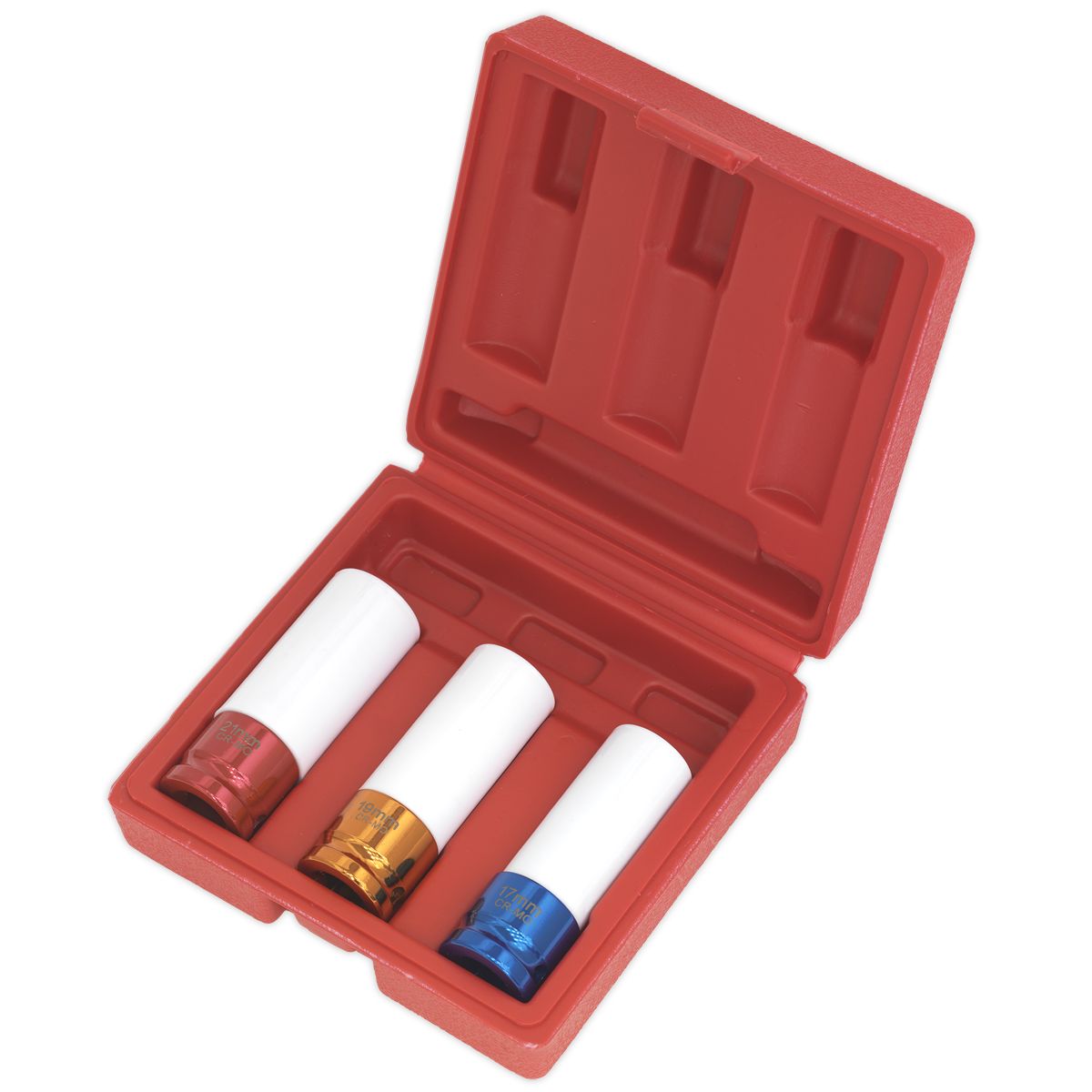 Sealey Alloy Wheel Impact Socket Set 3pc 1/2"Sq Drive - Image 3