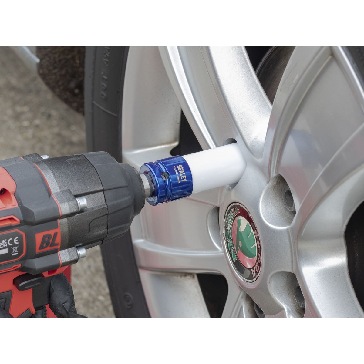 Sealey Alloy Wheel Impact Socket Set 3pc 1/2"Sq Drive - Image 4