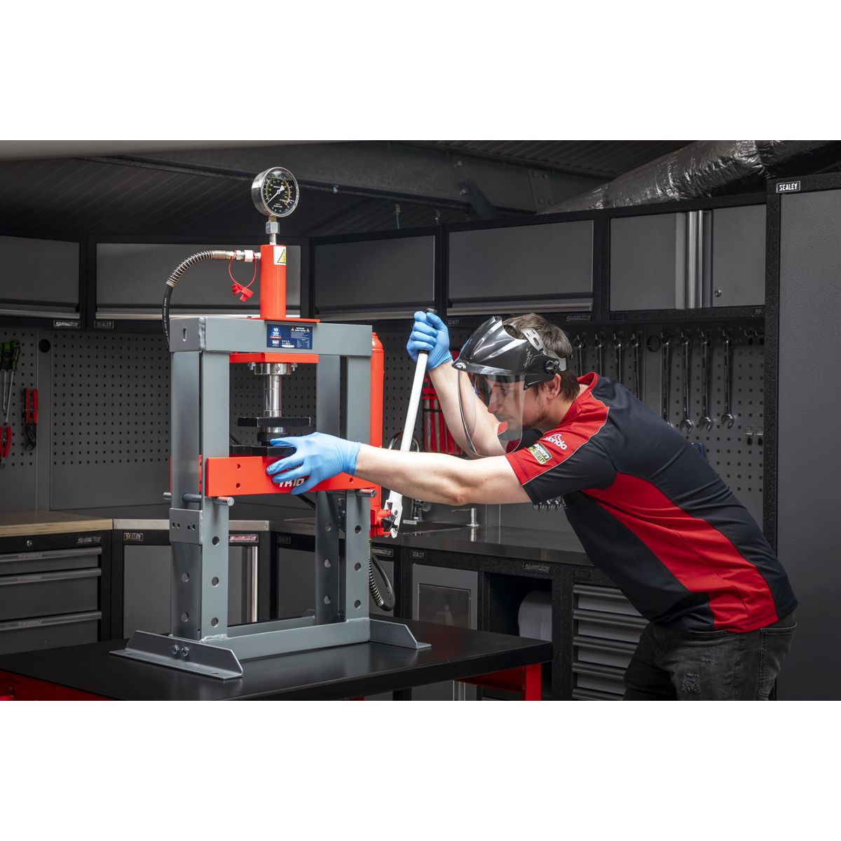 Sealey Hydraulic Press 10 Tonne Bench Type - Image 6