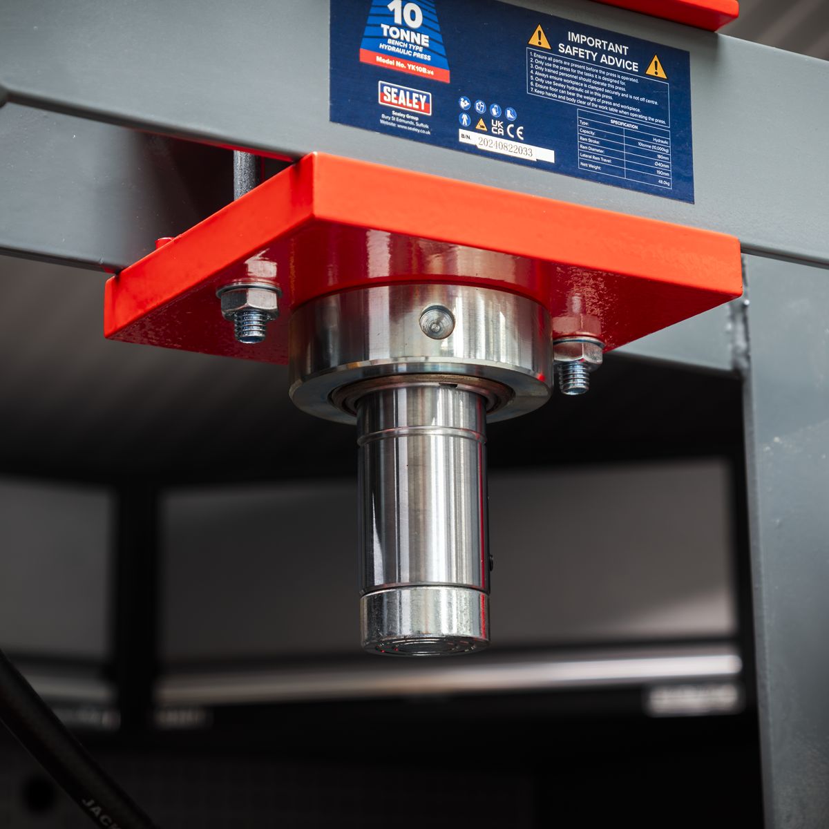 Sealey Hydraulic Press 10 Tonne Bench Type - Image 8