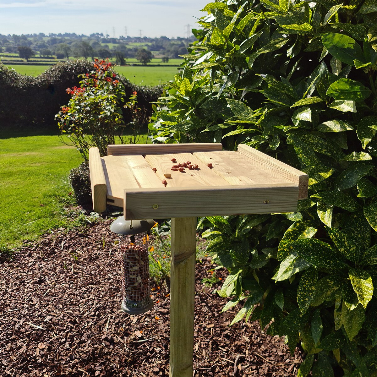 Churnet Valley Wooden Bird Table - Image 3