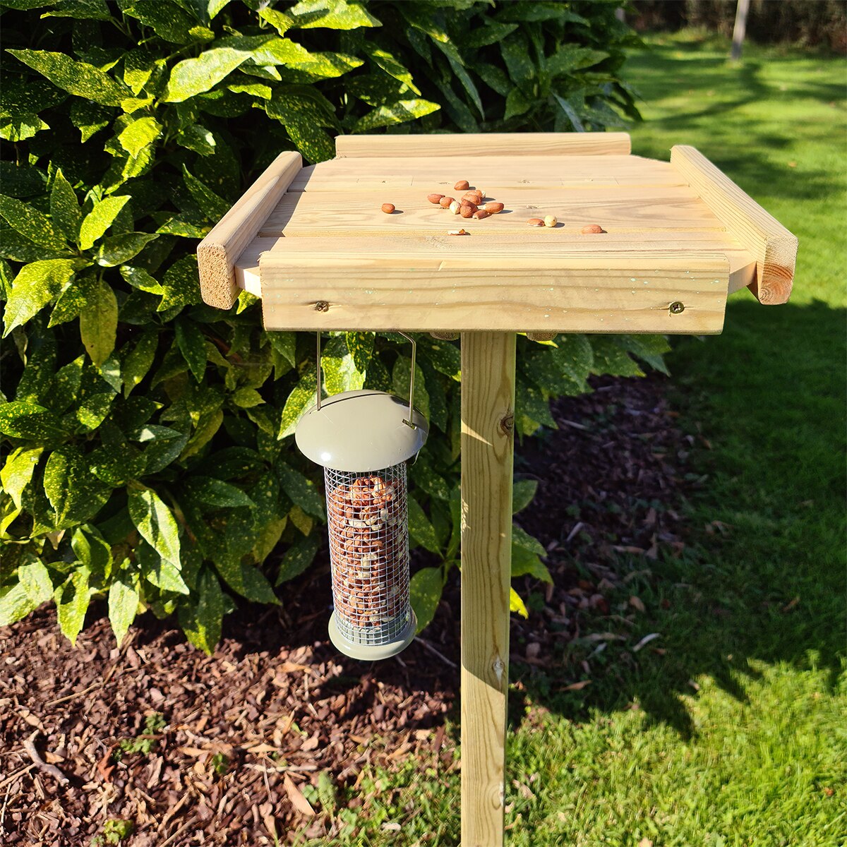 Churnet Valley Wooden Bird Table - Image 4