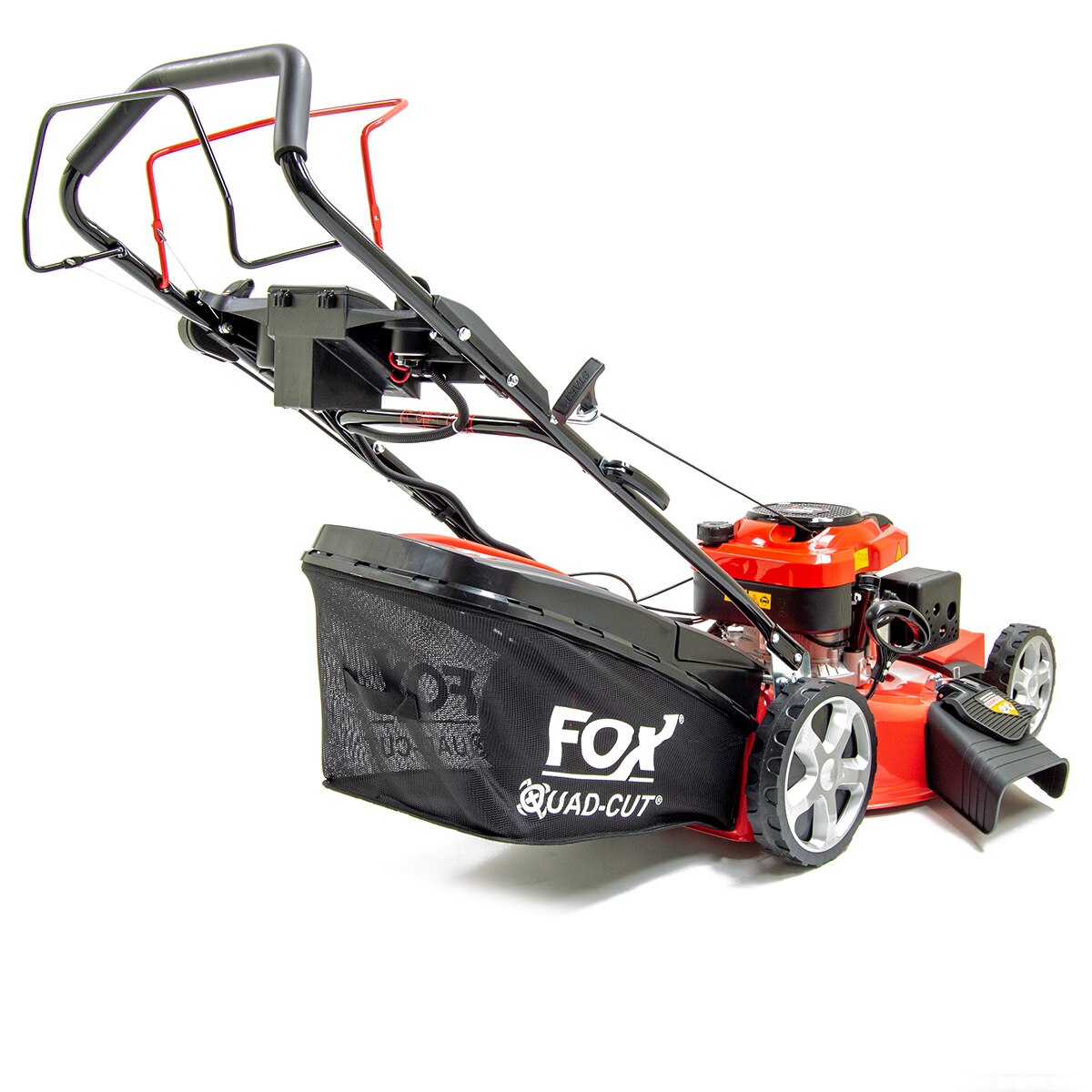 Fox Quad-Cut 560E 22" Electric Start Self Propelled Petrol Lawn Mower - Image 2