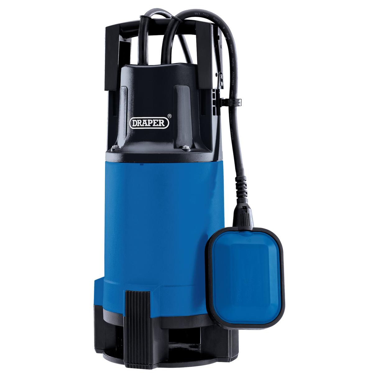 Draper 110V Submersible Dirty Water Pump with Float Switch, 216L/min, 750W - Image 1