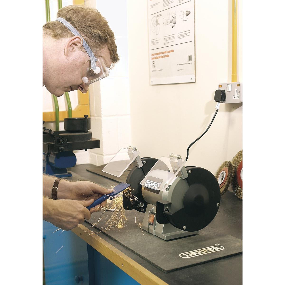 Draper Bench Grinder, 150mm, 250W - Image 3