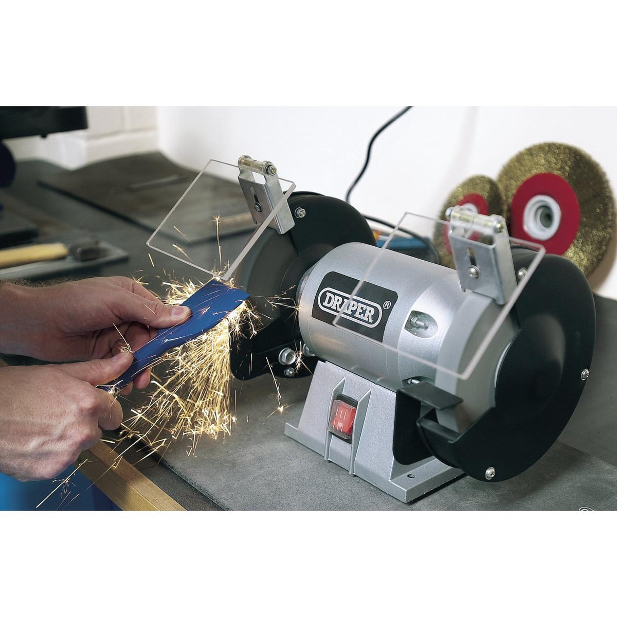 Draper Bench Grinder, 150mm, 250W - Image 5