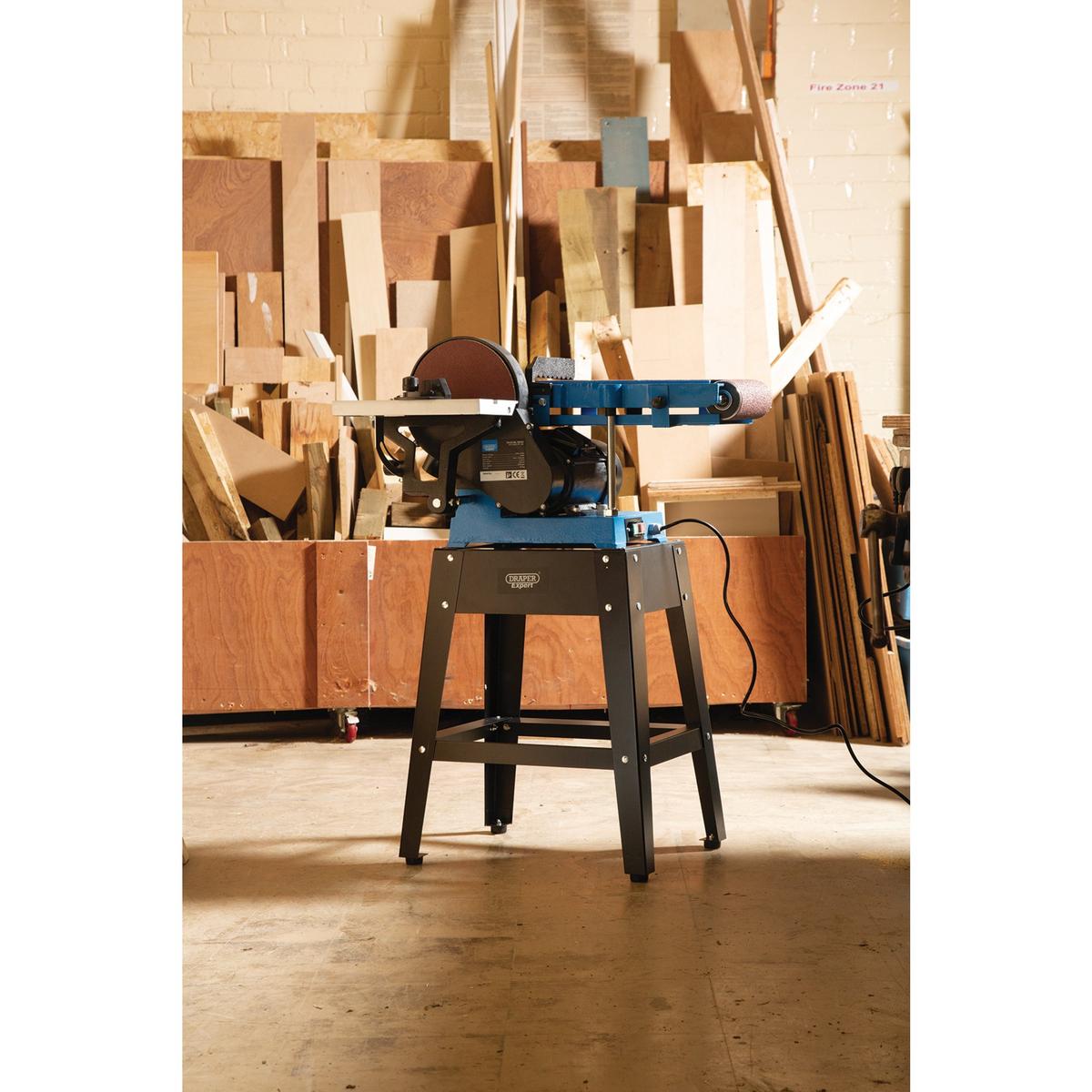 Draper 230V Belt and Disc Sander with Tool Stand, 150mm, 750W - Image 3