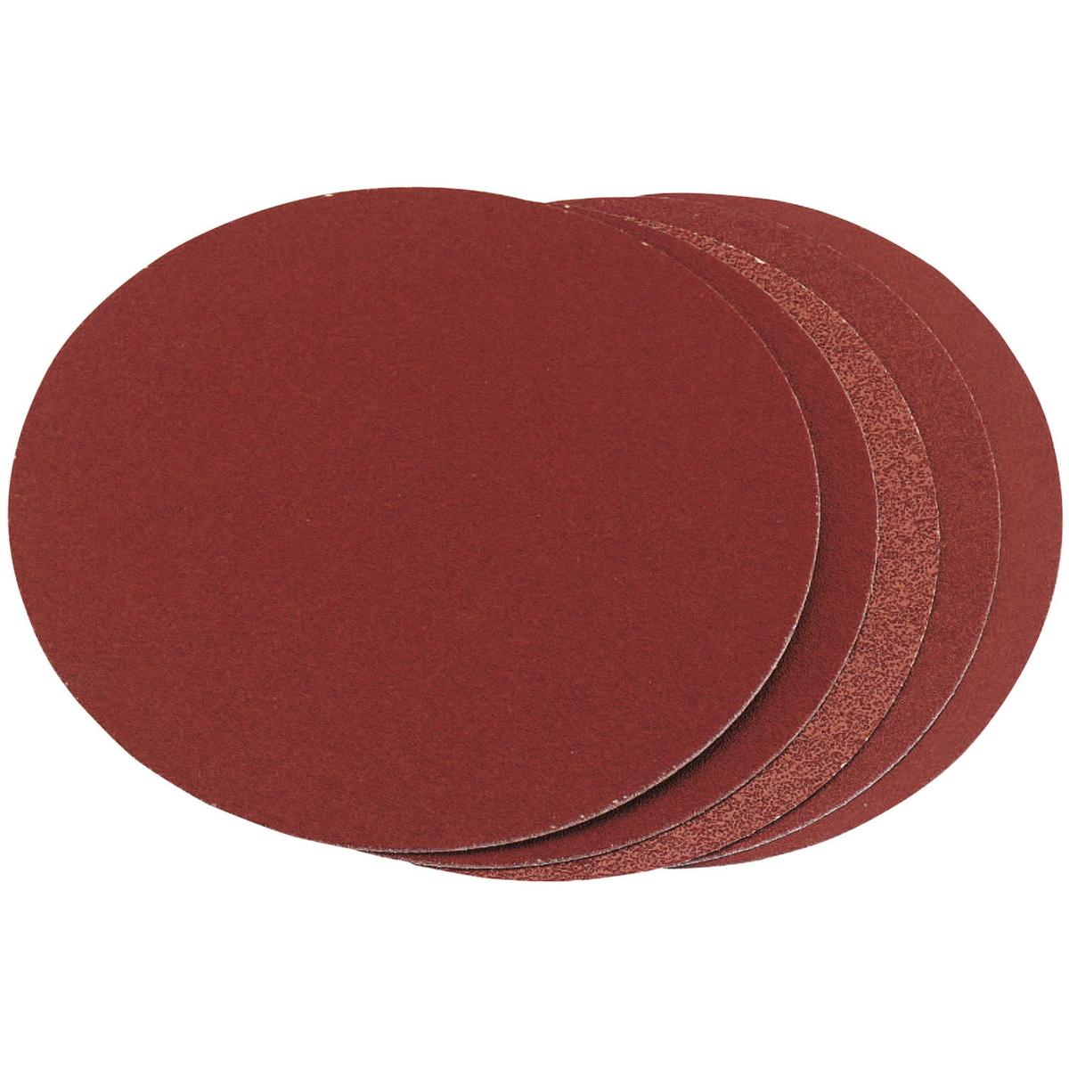 Draper Assorted Grit Aluminium Oxide Sanding Discs, 150mm (Pack of 5) - Image 1
