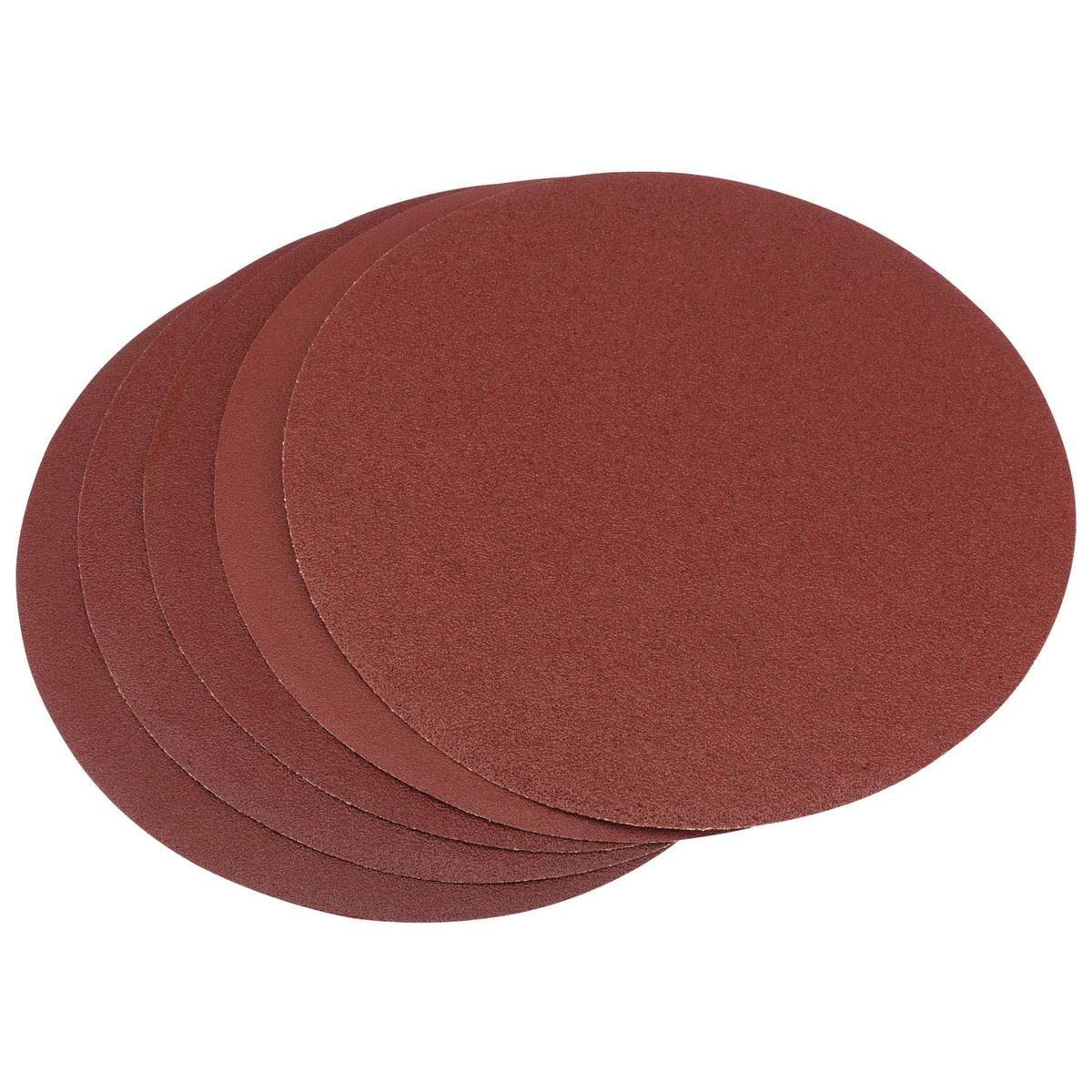 Draper Assorted Self-Adhesive Aluminium Oxide Sanding Discs, 200mm (Pack of 5) - Image 1