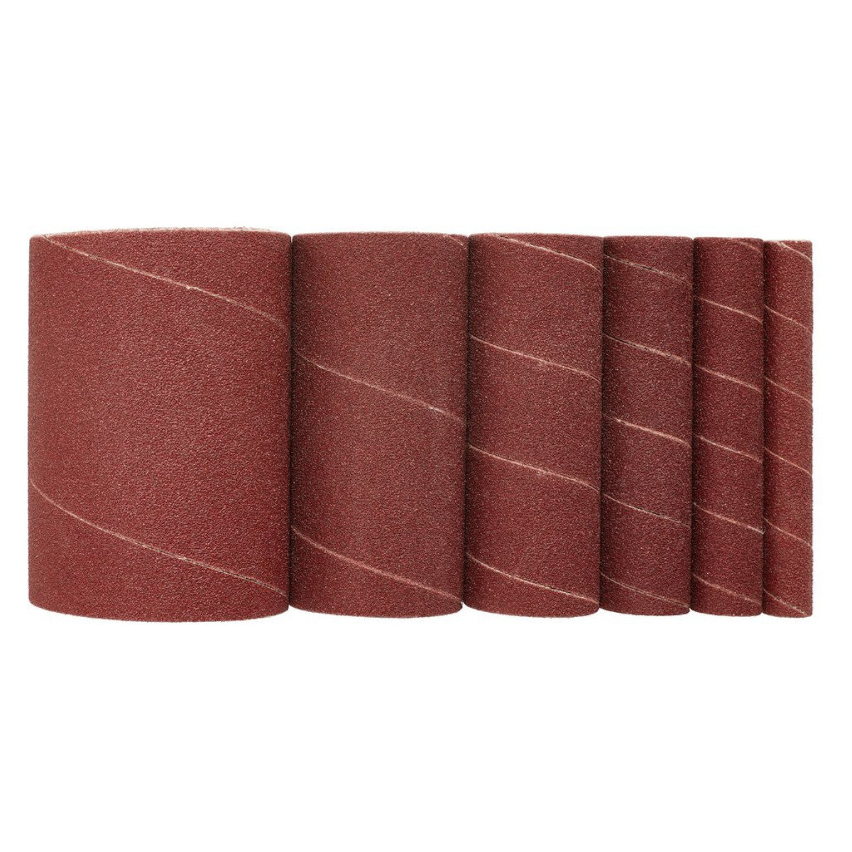 Draper Assorted Aluminium Oxide Sanding Sleeves, 115mm, 80 Grit (Pack of 6) 08407