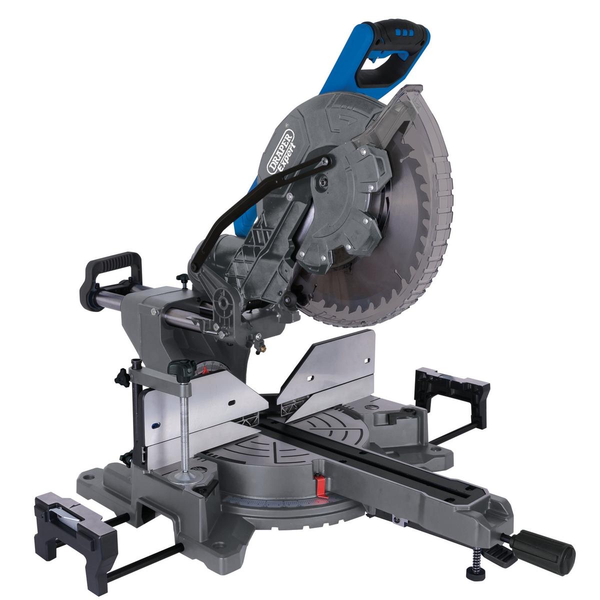 Draper Expert 230V Double Bevel Sliding Compound Mitre Saw, 305mm, 2000W - Image 1