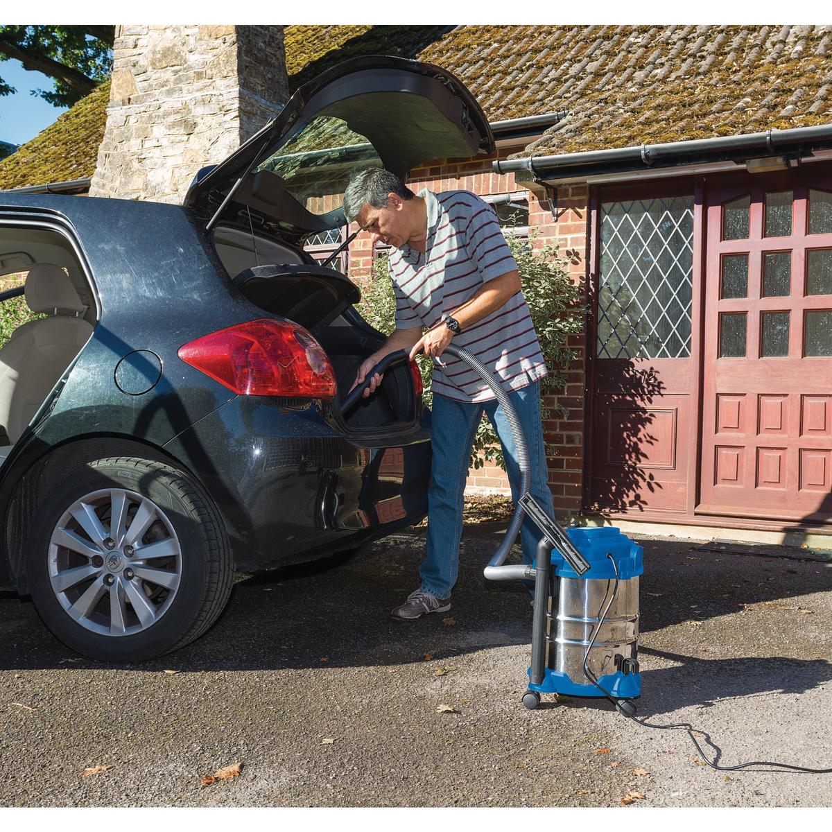 Draper Wet and Dry Vacuum Cleaner with Stainless Steel Tank, 20L, 1250W - Image 5