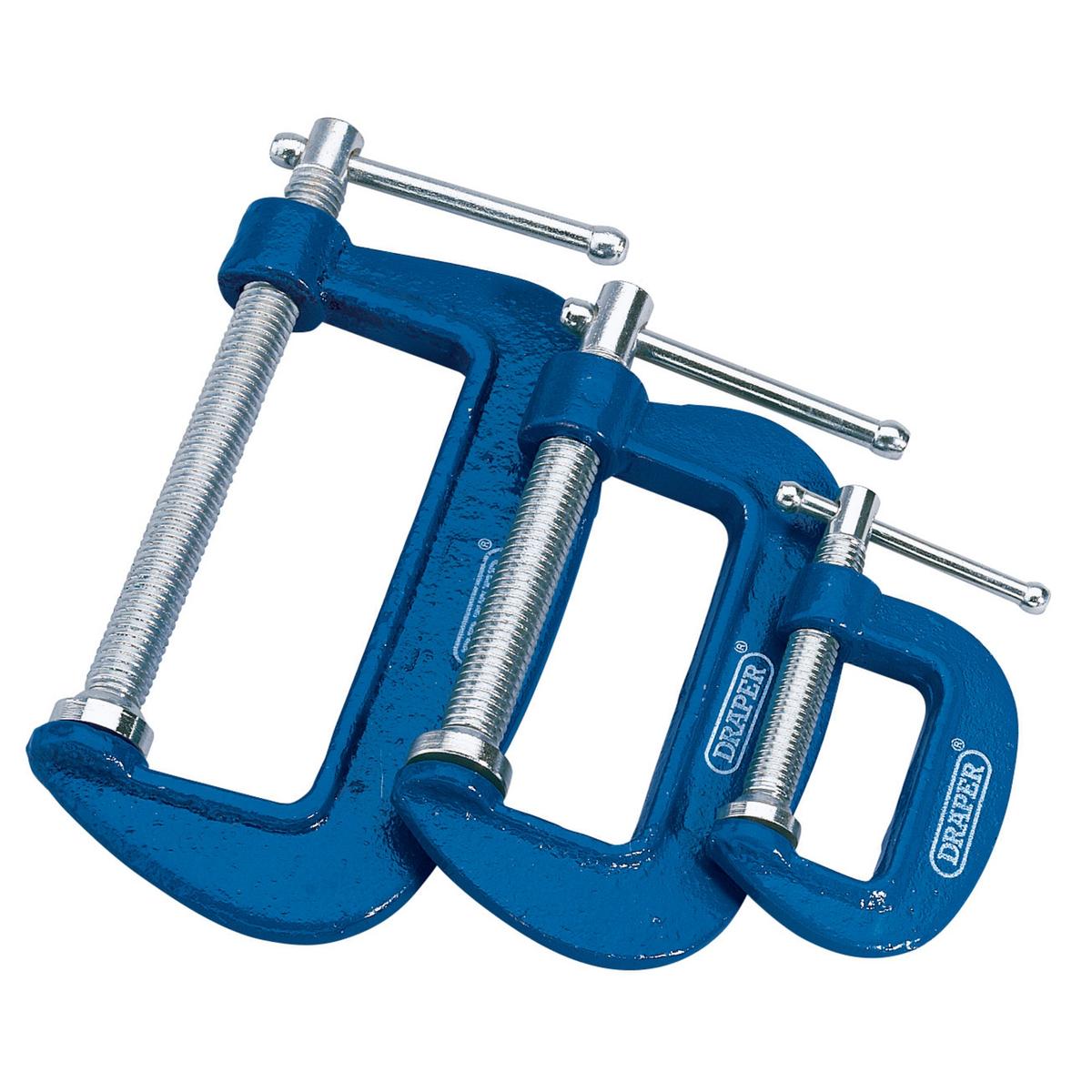 Draper C Clamp Set (3 Piece) - Image 1