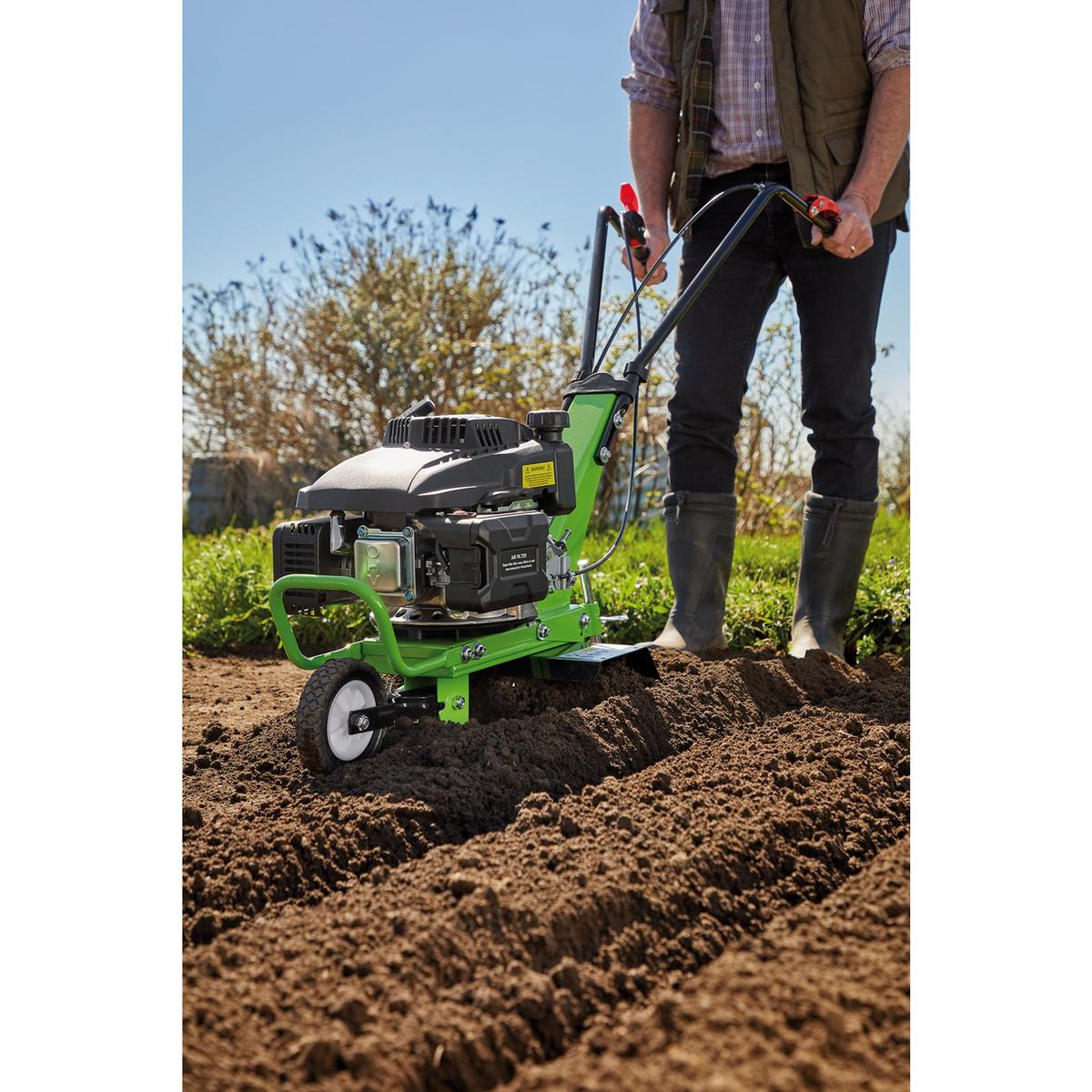 Draper Self-Propelled Petrol Tiller and Cultivator, 560mm, 161cc/9HP - Image 4