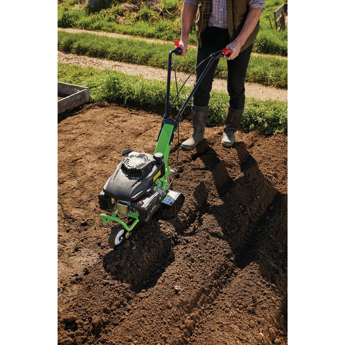 Draper Self-Propelled Petrol Tiller and Cultivator, 560mm, 161cc/9HP - Image 5