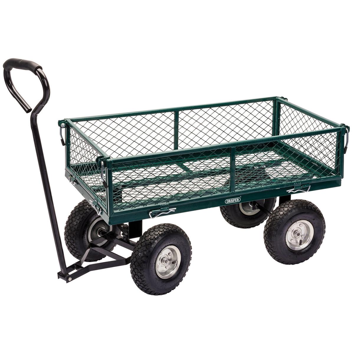 Draper Steel Mesh Garden Trolley Cart - Image 1