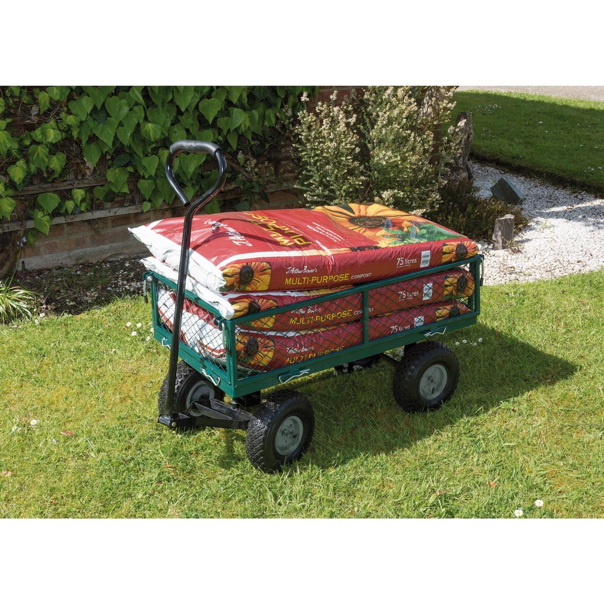 Draper Steel Mesh Garden Trolley Cart - Image 2