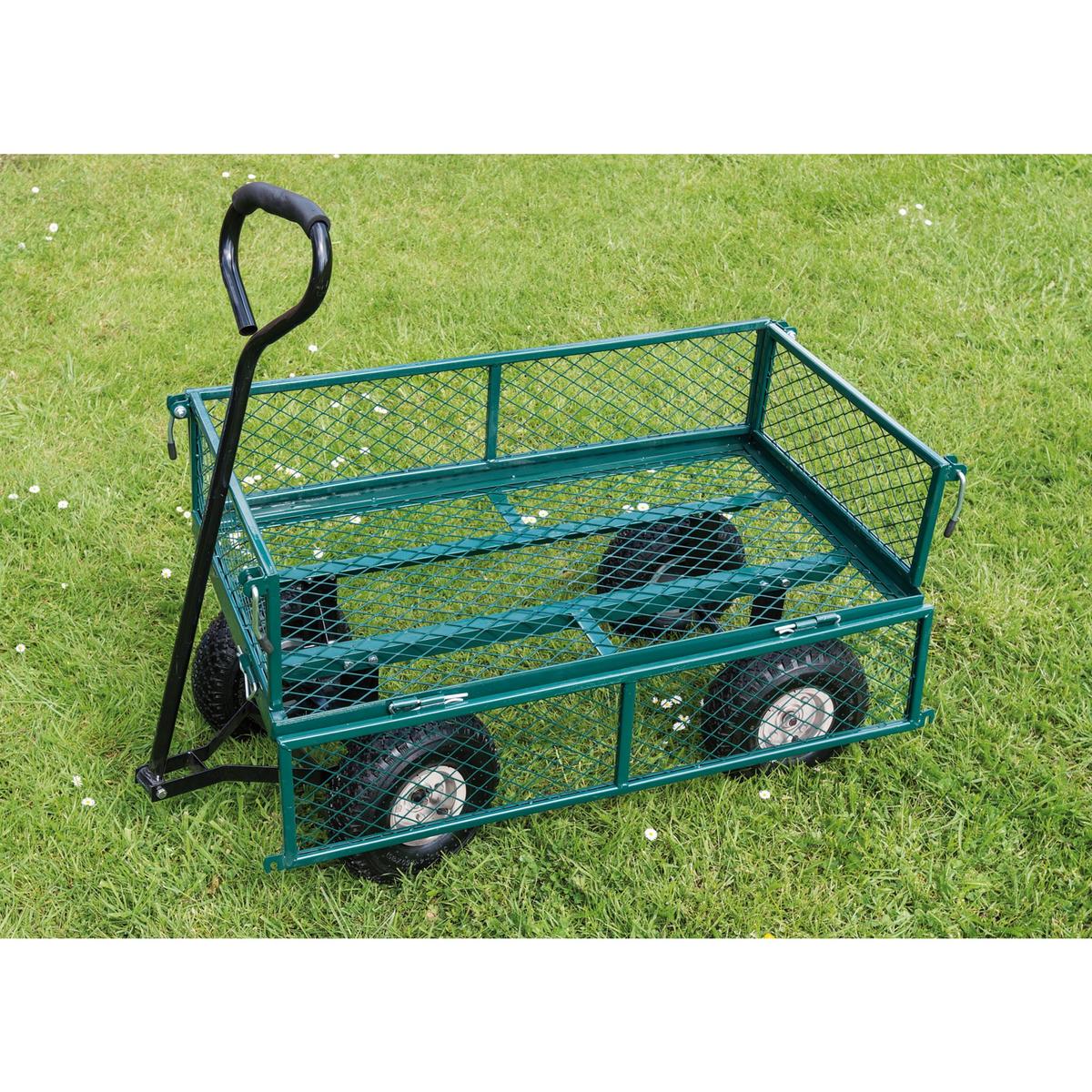 Draper Steel Mesh Garden Trolley Cart - Image 3