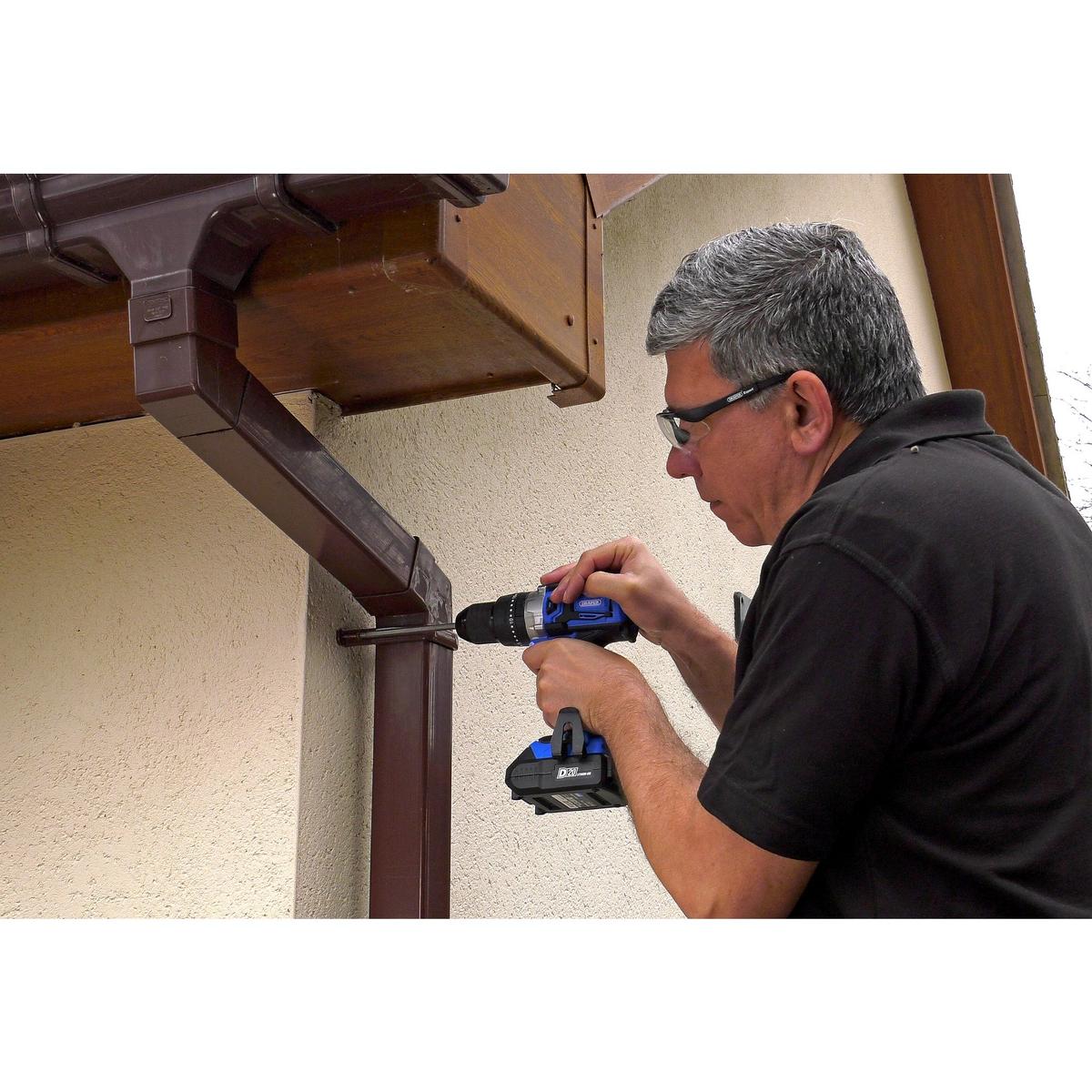 Draper D20 20V Brushless Combi Drill, 1 x 4.0Ah Battery, 1 x Fast Charger - Image 4