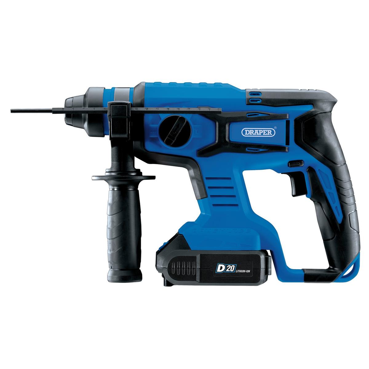 Draper D20 20V Brushless SDS+ Rotary Hammer Drill - Bare Unit - Image 2