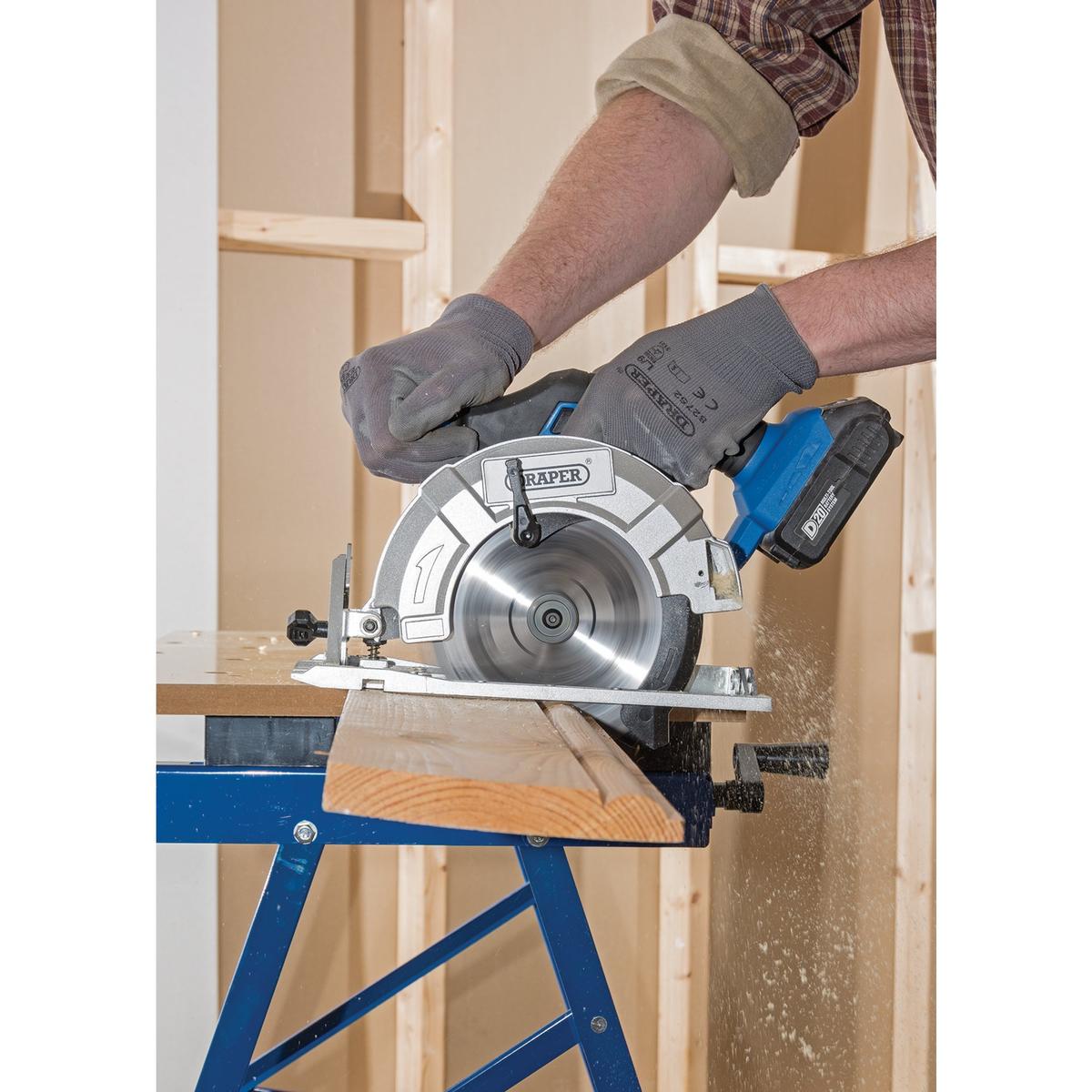 Draper D20 20V Brushless Circular Saw, 1 x 3.0Ah Battery, 1 x Fast Charger - Image 3