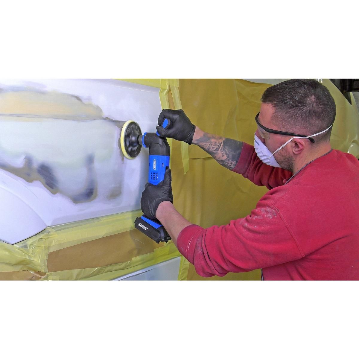 Draper D20 20V Dual Action Polisher, 125mm - Bare Unit - Image 6