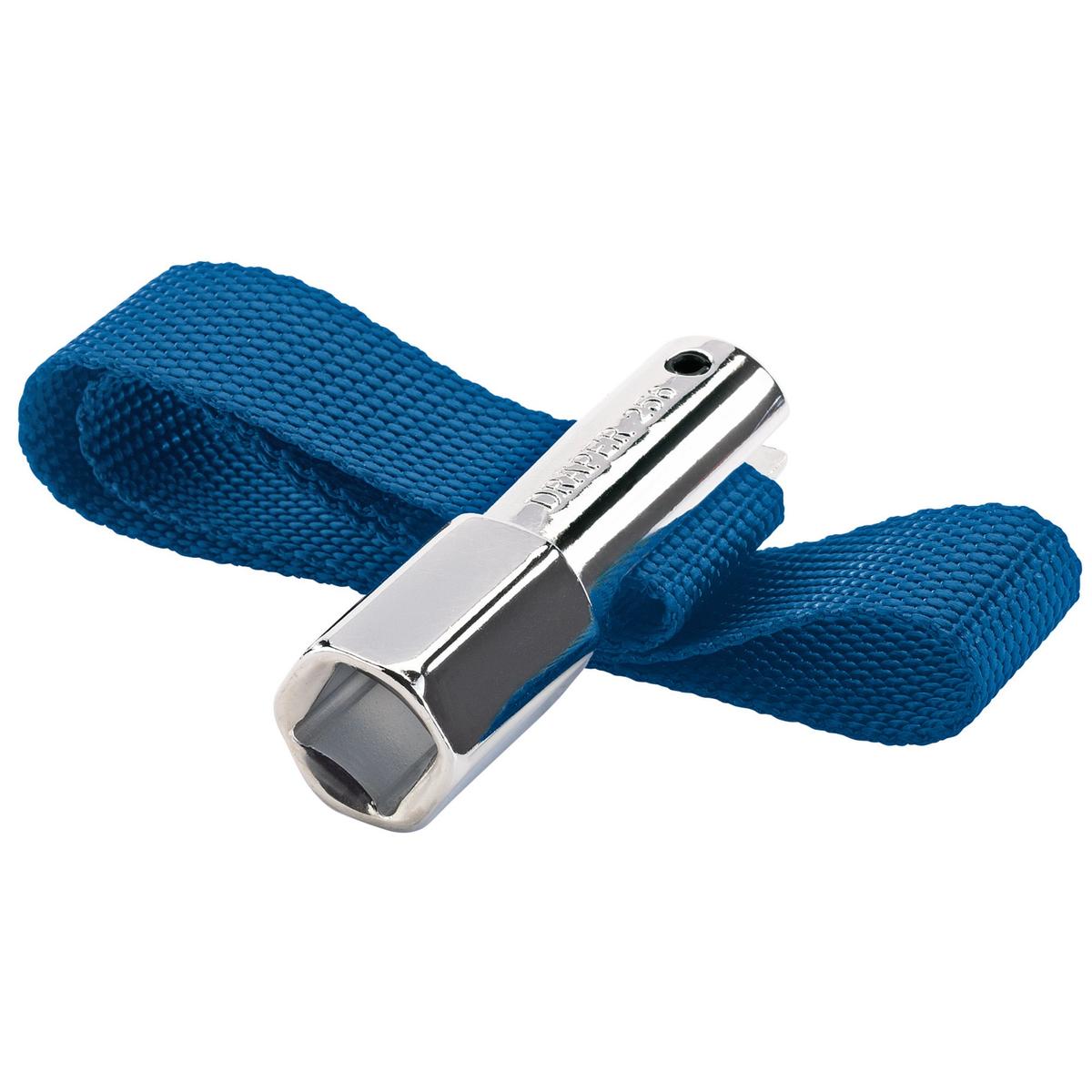 Draper Oil Filter Strap Wrench, 1/2" Sq. Dr. or 21mm, 120mm Capacity - Image 1