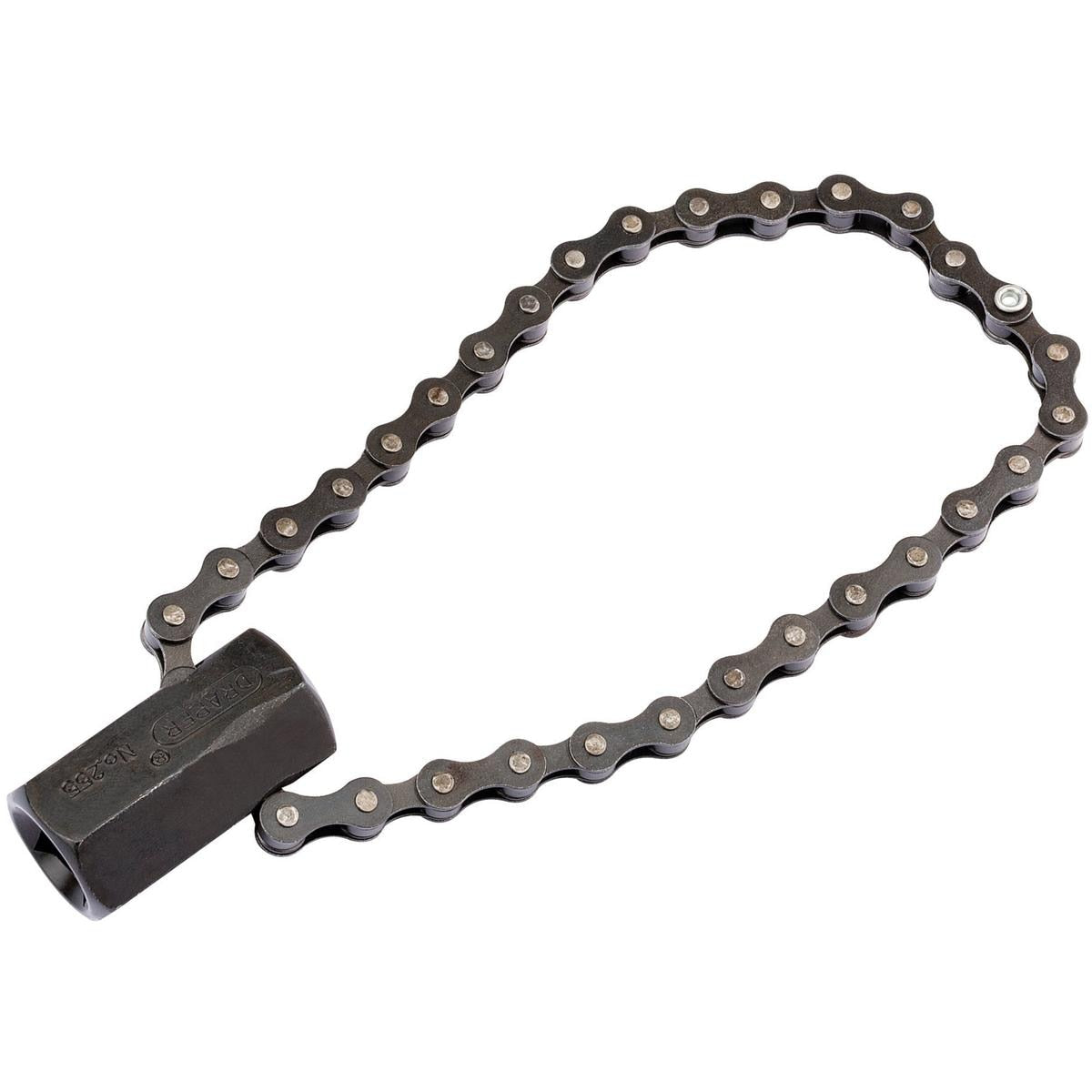 Draper Chain Oil Filter Wrench, 1/2" Sq. Dr. or 24mm, 130mm Capacity - Image 1