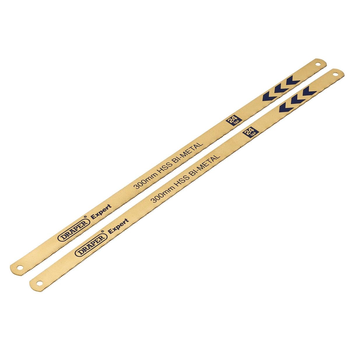 Draper Expert Bi-Metal Hacksaw Blades, 300mm, 24tpi (Pack of 2) - Image 1