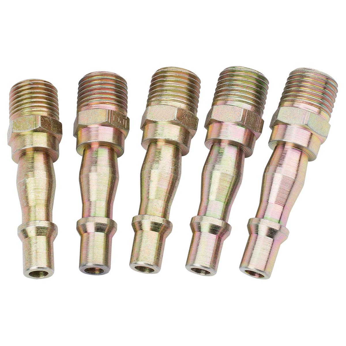Draper 1/4" Male Thread PCL Coupling Screw Adaptor (Pack of 5) - Image 1