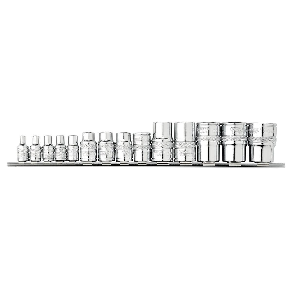 Draper Expert TX-STAR Socket Set, 1/4", 3/8" & 1/2" Sq. Dr. (14 Piece) - Image 2