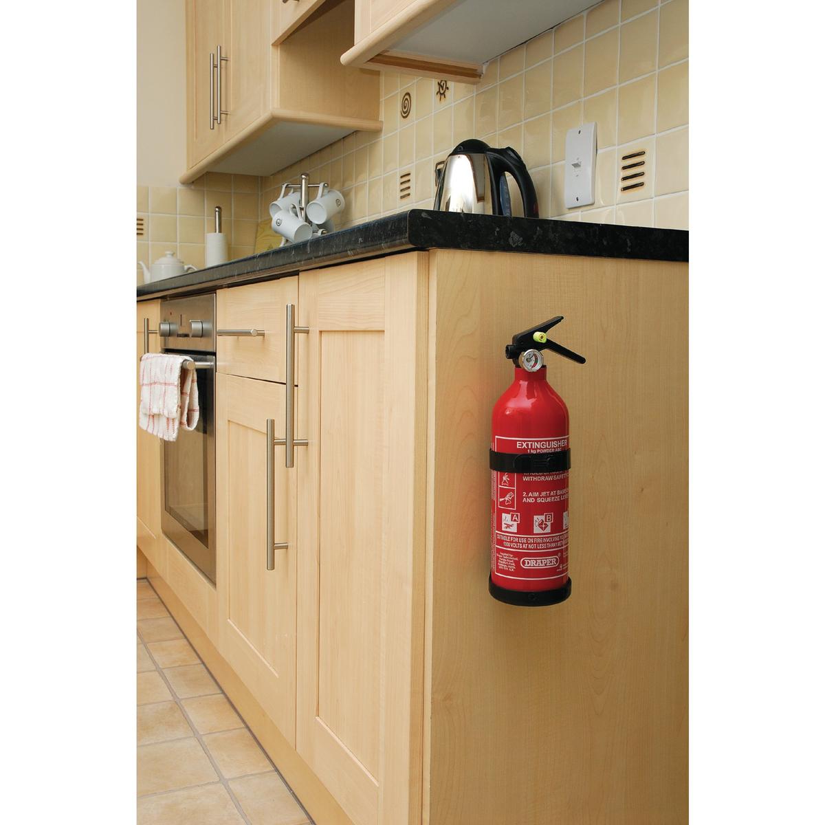 Draper Dry Powder Fire Extinguisher, 1kg - Image 3