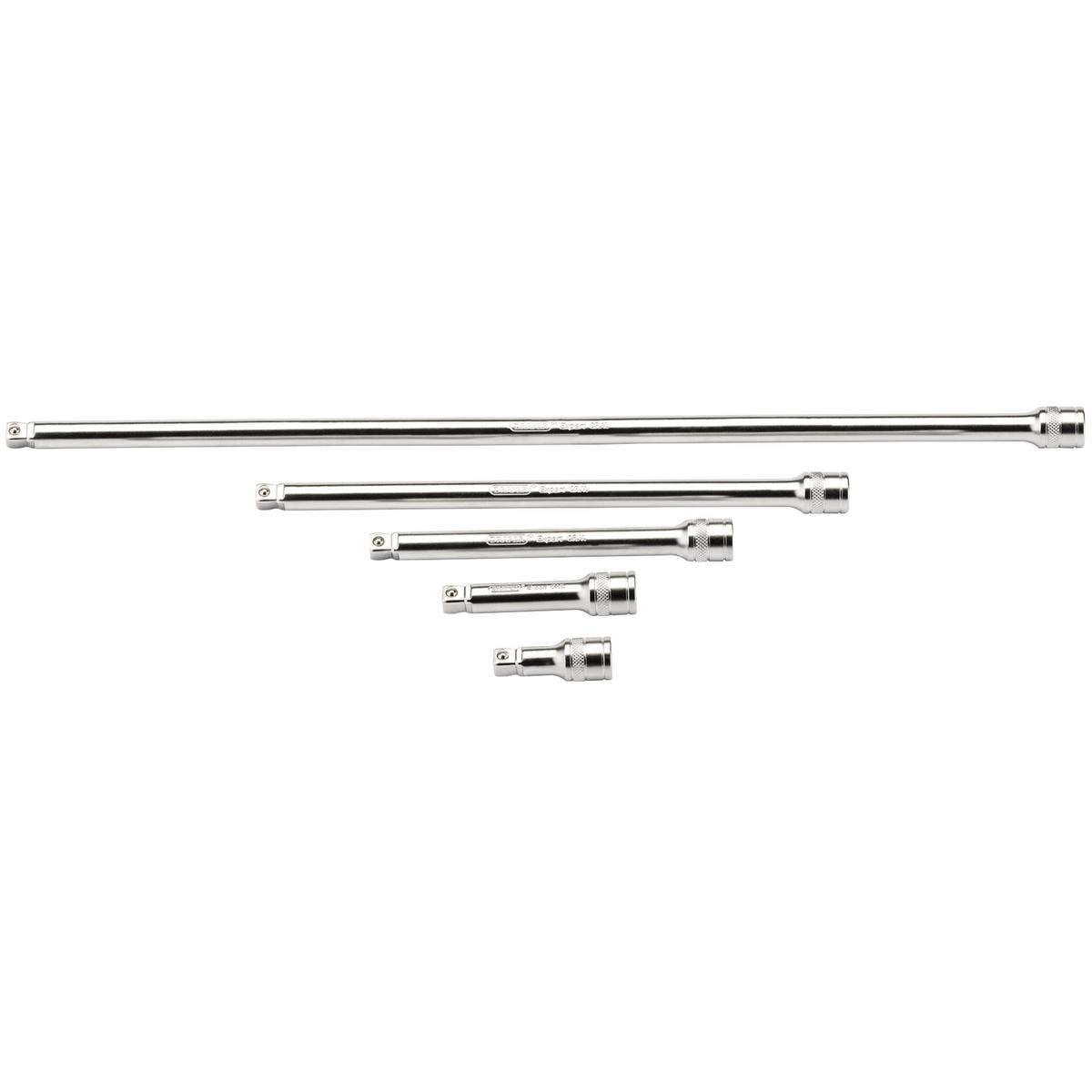 Draper Wobble Extension Bar Set, 3/8" Sq. Dr., Micro Satin Chrome (5 Piece) - Image 1