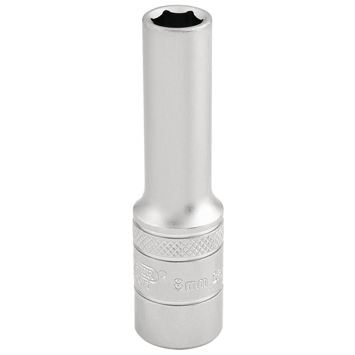 Draper 6 Point Metric Deep Socket, 3/8" Sq. Dr., 8mm - Image 1