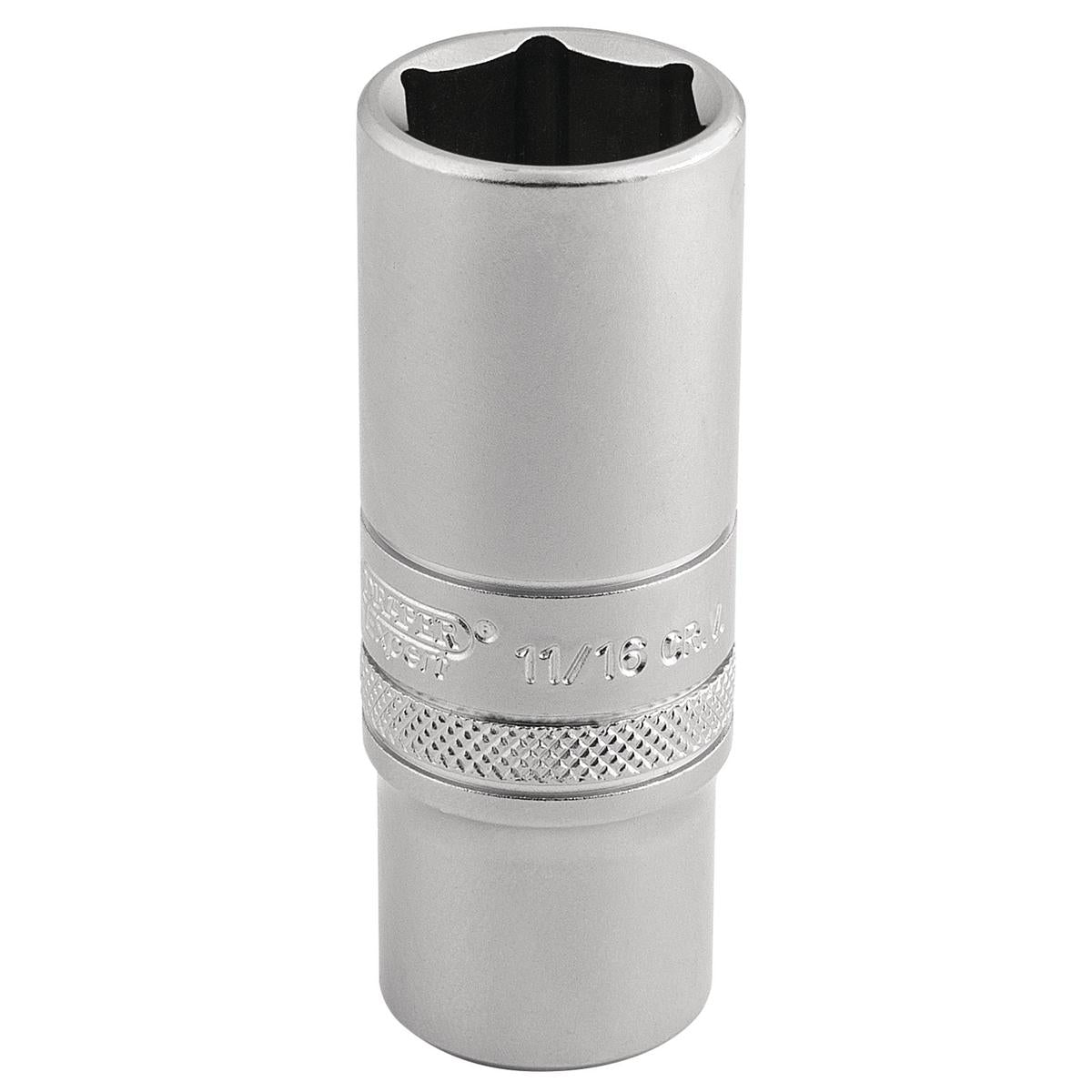 Draper 6 Point Metric Deep Socket, 3/8" Sq. Dr., 17mm - Image 1