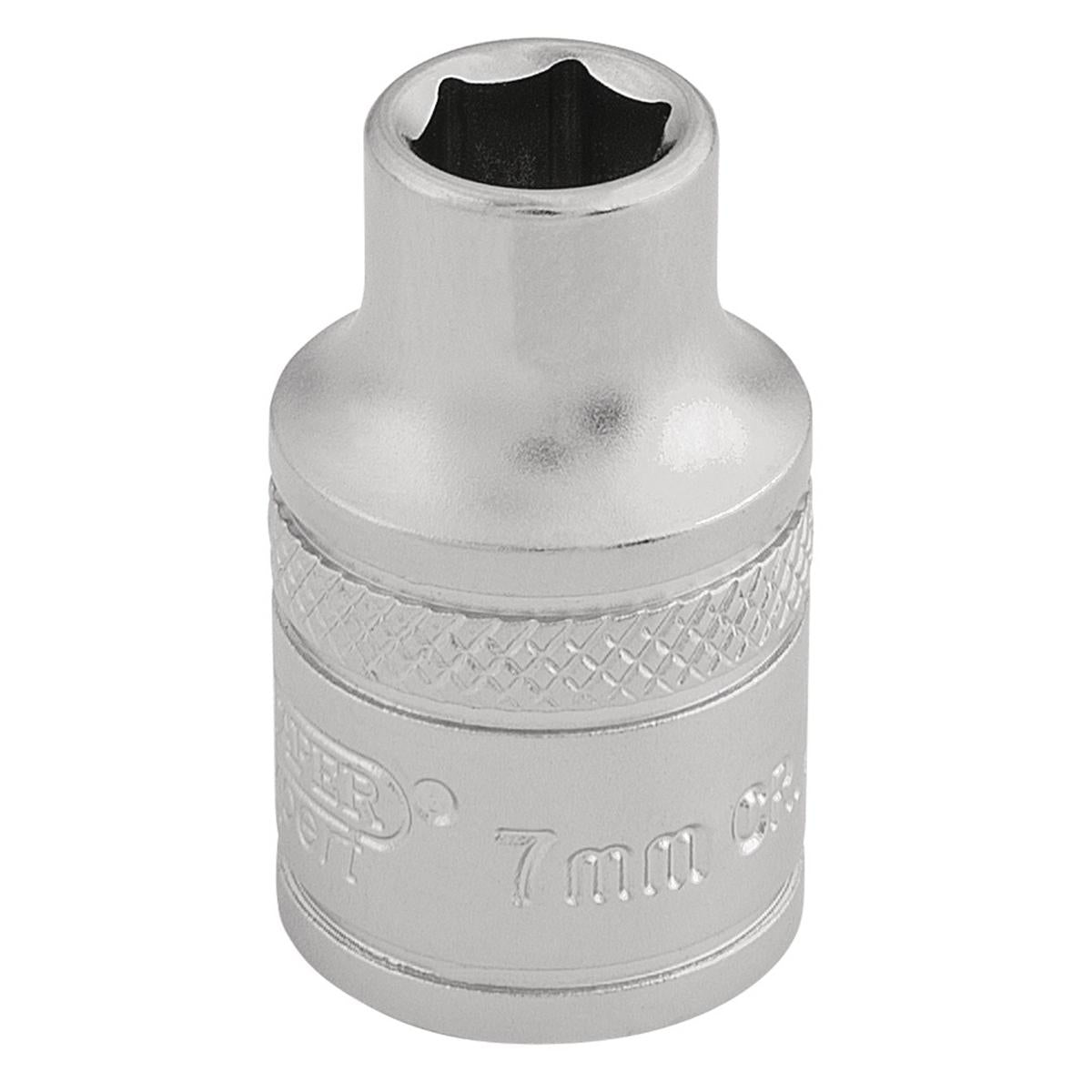 Draper 6 Point Metric Socket, 3/8" Sq. Dr., 7mm - Image 1