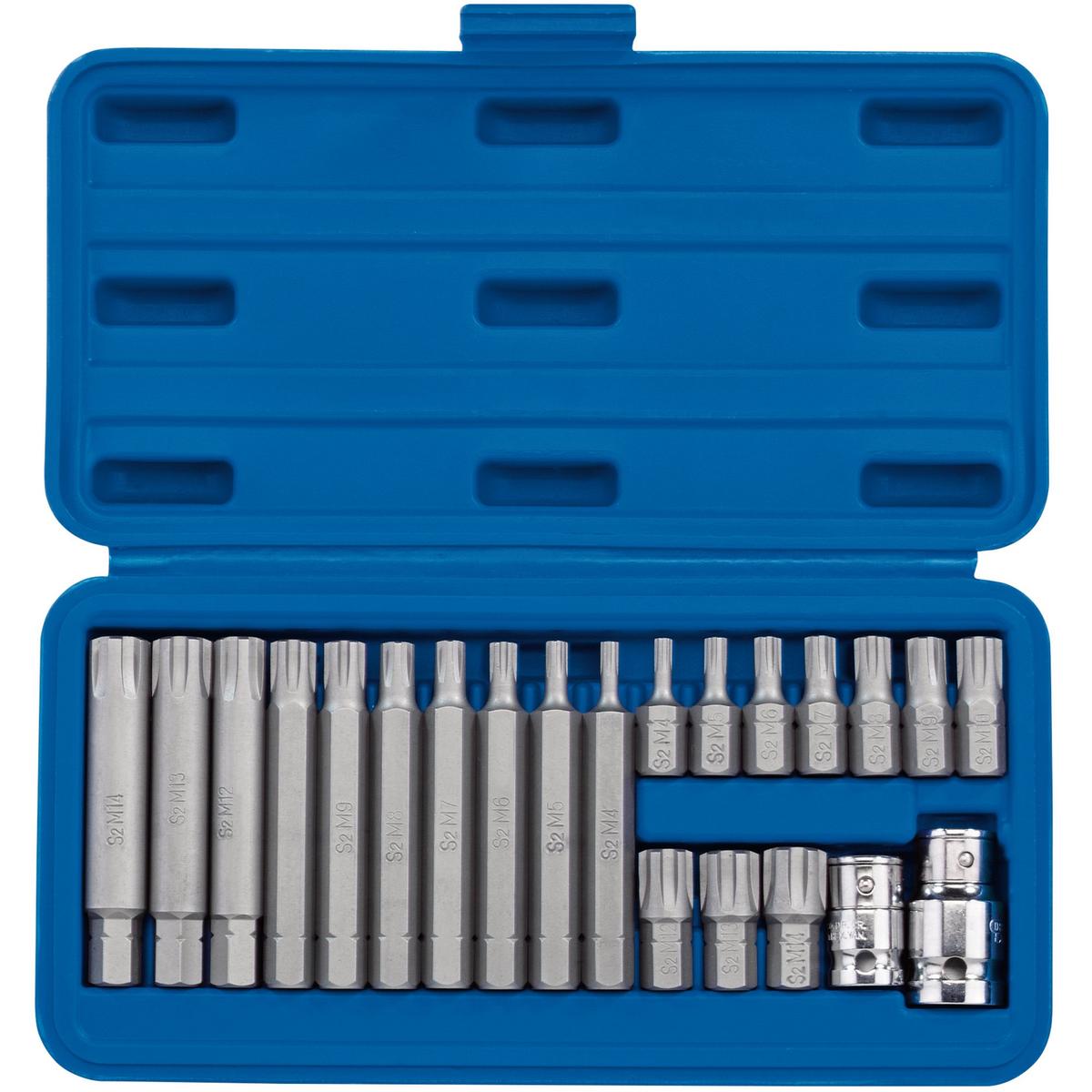 Draper Ribe 3/8, Socket and Bit Set, 1/2" Sq. Dr. (22 Piece) - Image 1
