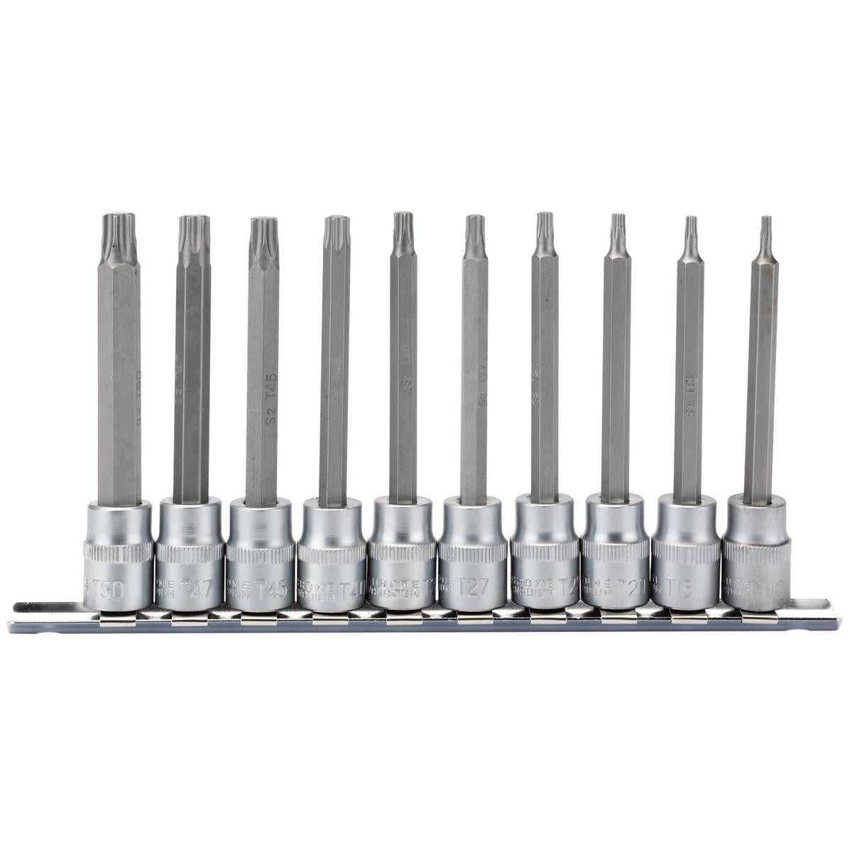 Draper TX-STAR Socket Bit Set, 3/8" Sq. Dr., 100mm (10 Piece) - Image 1