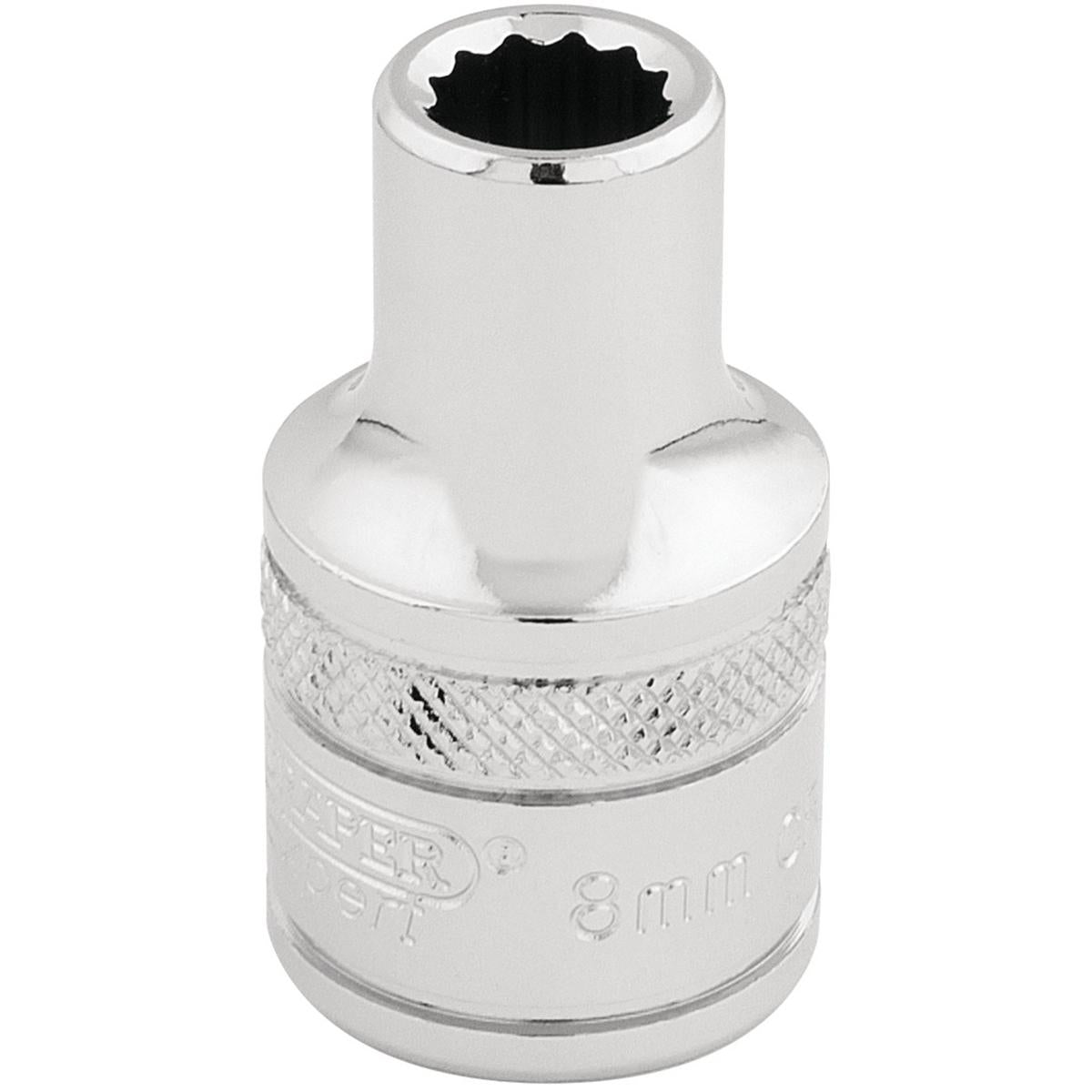 Draper HI-TORQ 12 Point Socket, 1/2" Sq. Dr., 8mm - Image 1