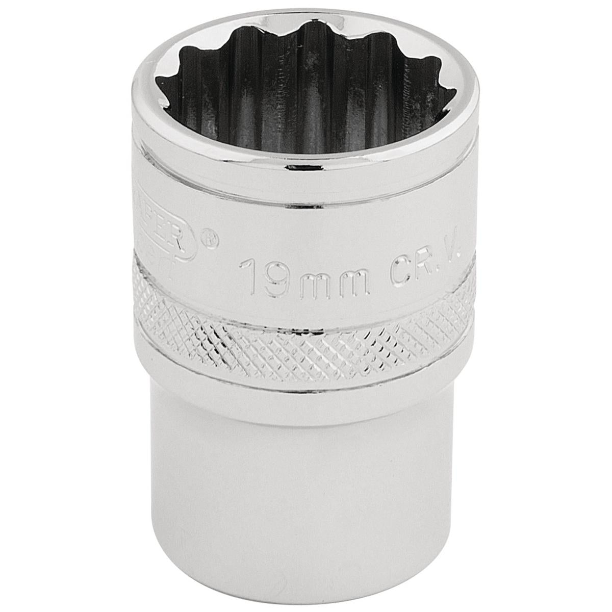 Draper HI-TORQ 12 Point Socket, 1/2" Sq. Dr., 19mm - Image 1
