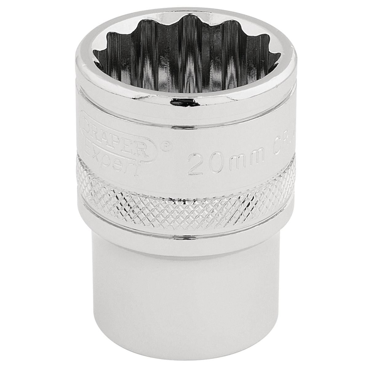 Draper HI-TORQ 12 Point Socket, 1/2" Sq. Dr., 20mm - Image 1